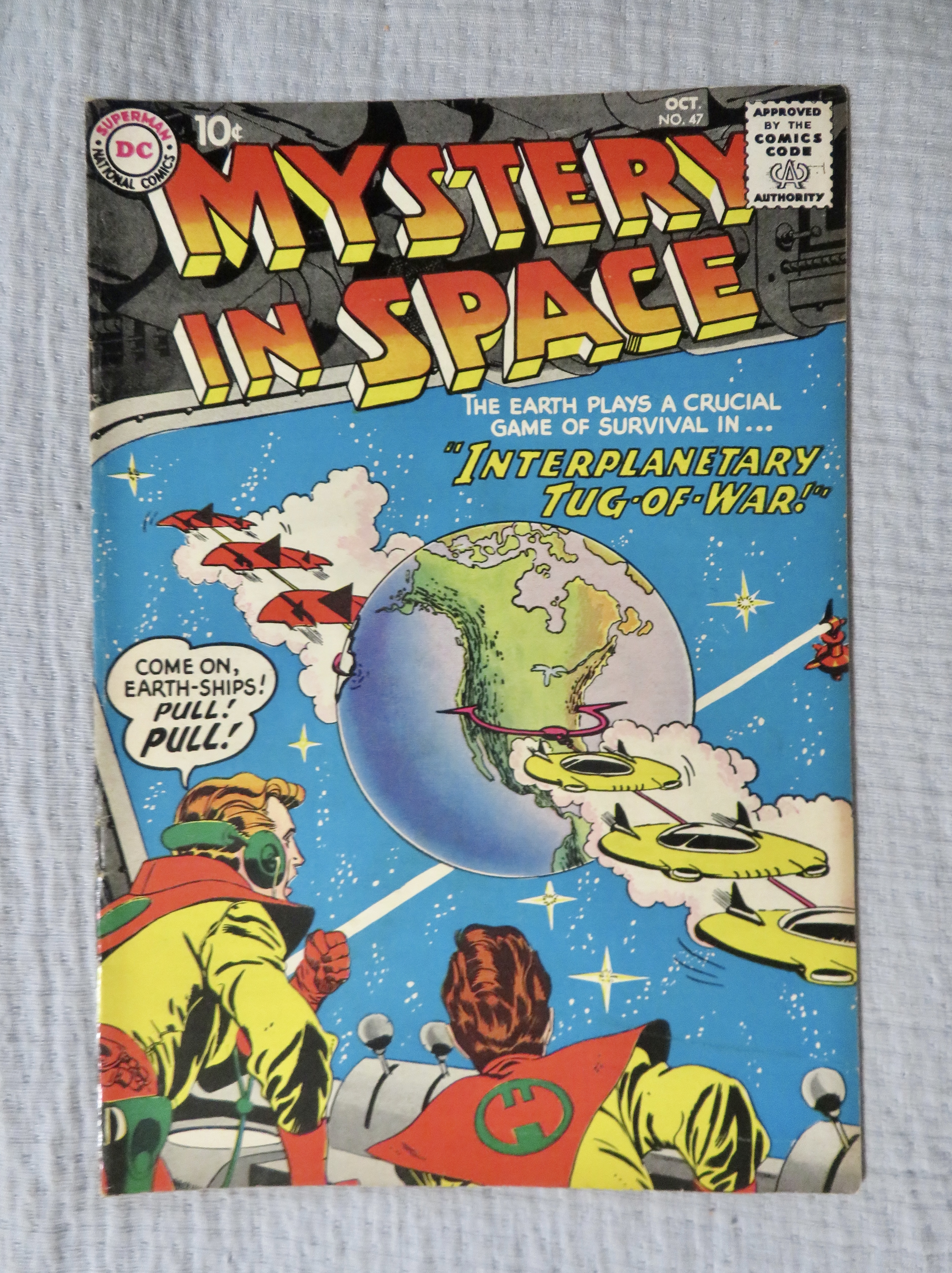 Mystery In Space Comic October 1958 Tug Of War