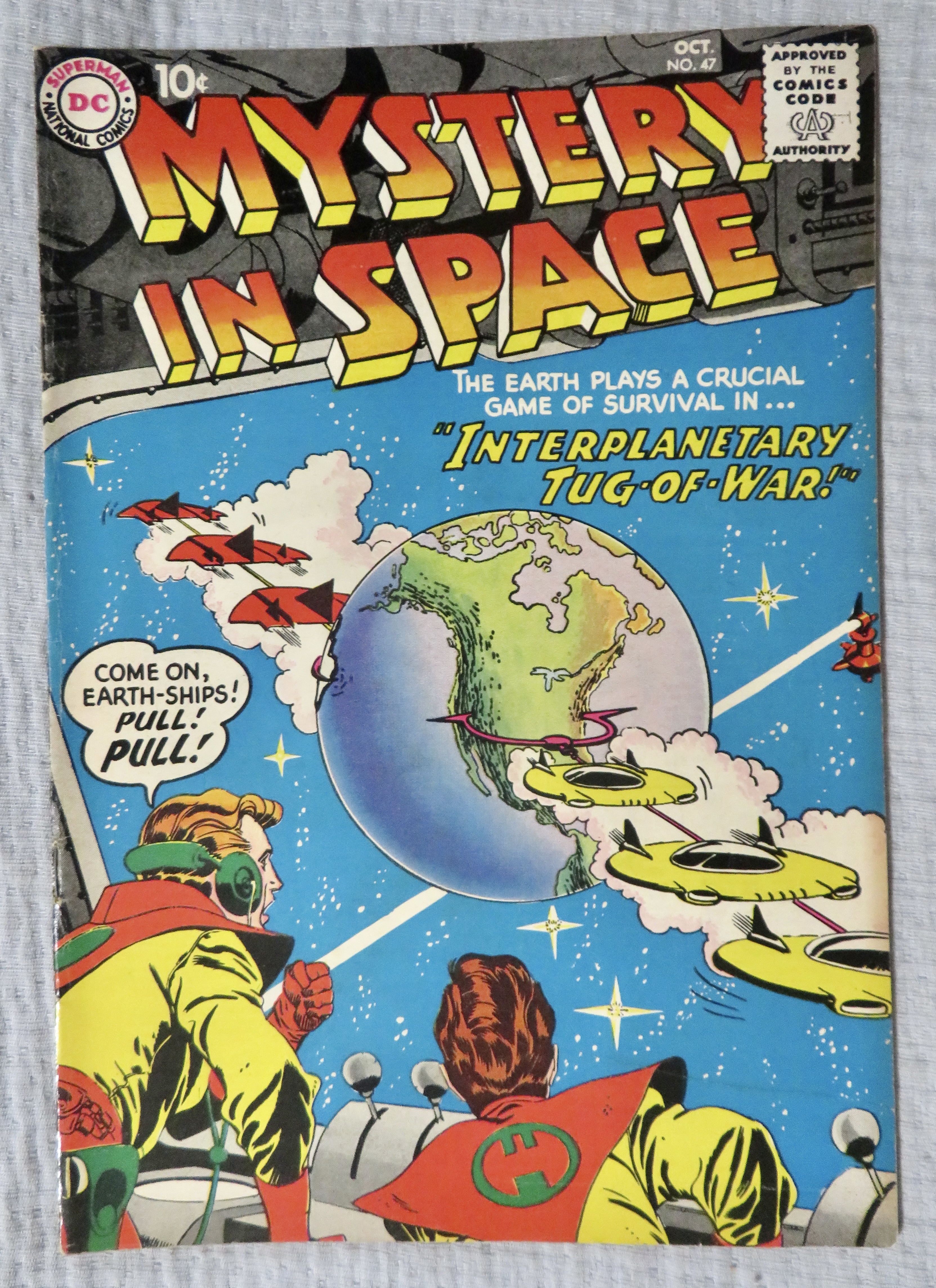 Mystery In Space Comic October 1958 Tug Of War
