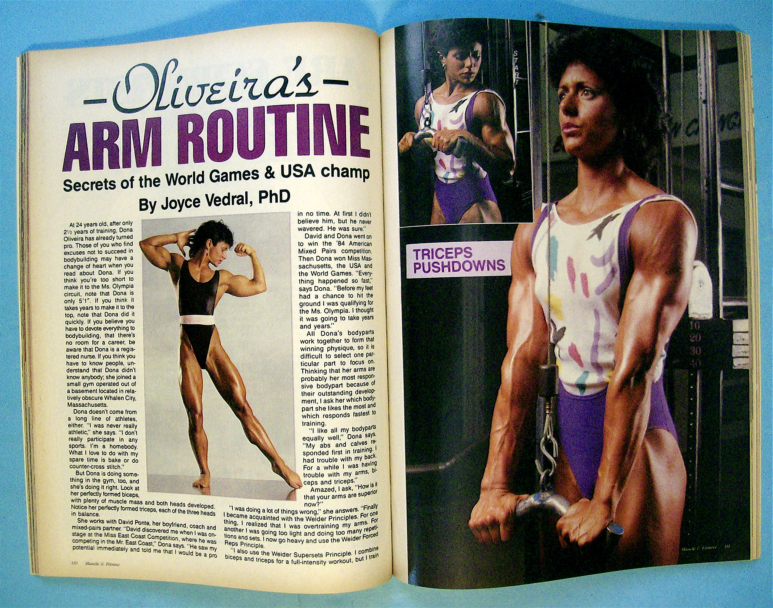 Muscle & Fitness January 1986 Betty Weider/Lou Ferrigno