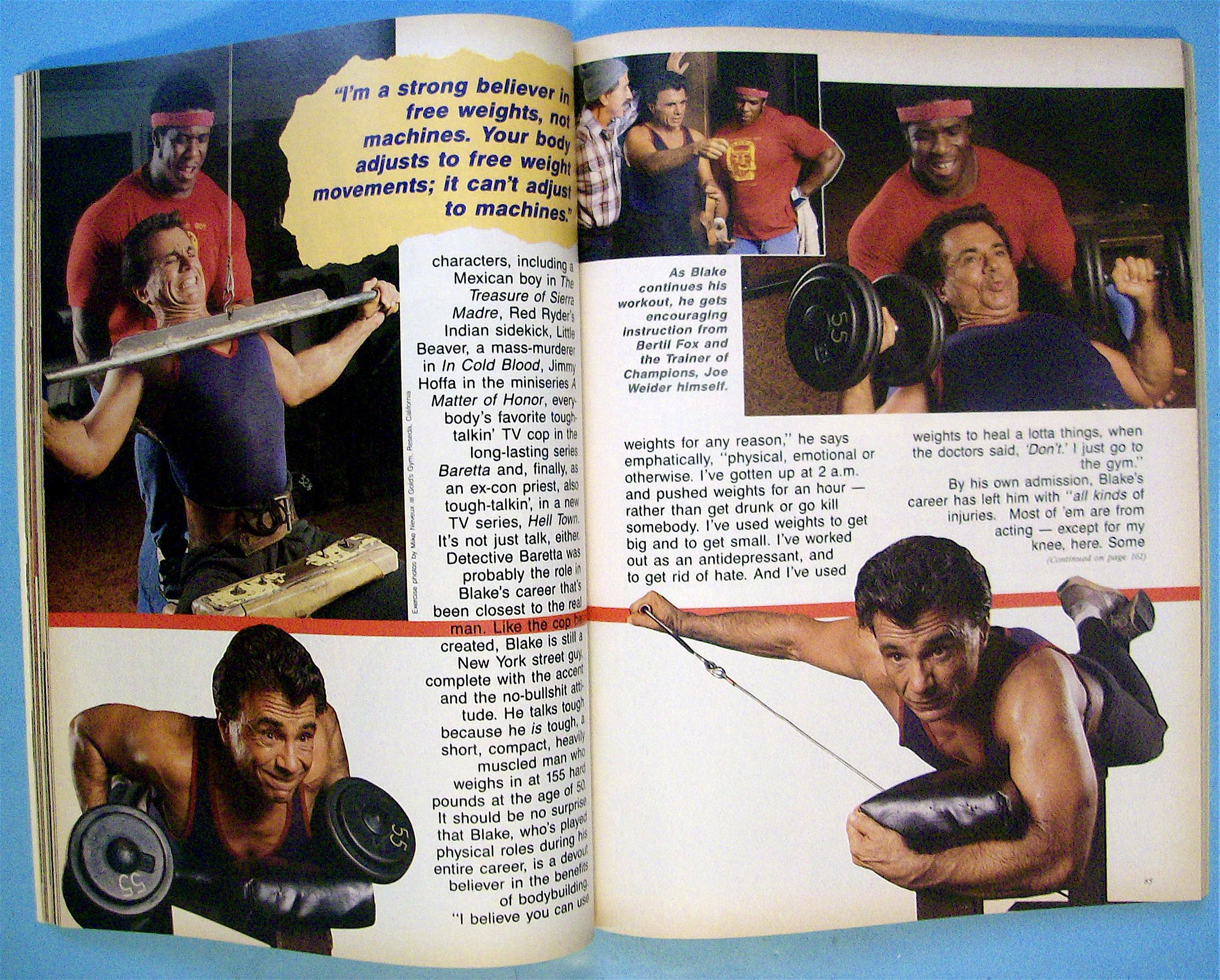 Muscle & Fitness January 1986 Betty Weider/Lou Ferrigno