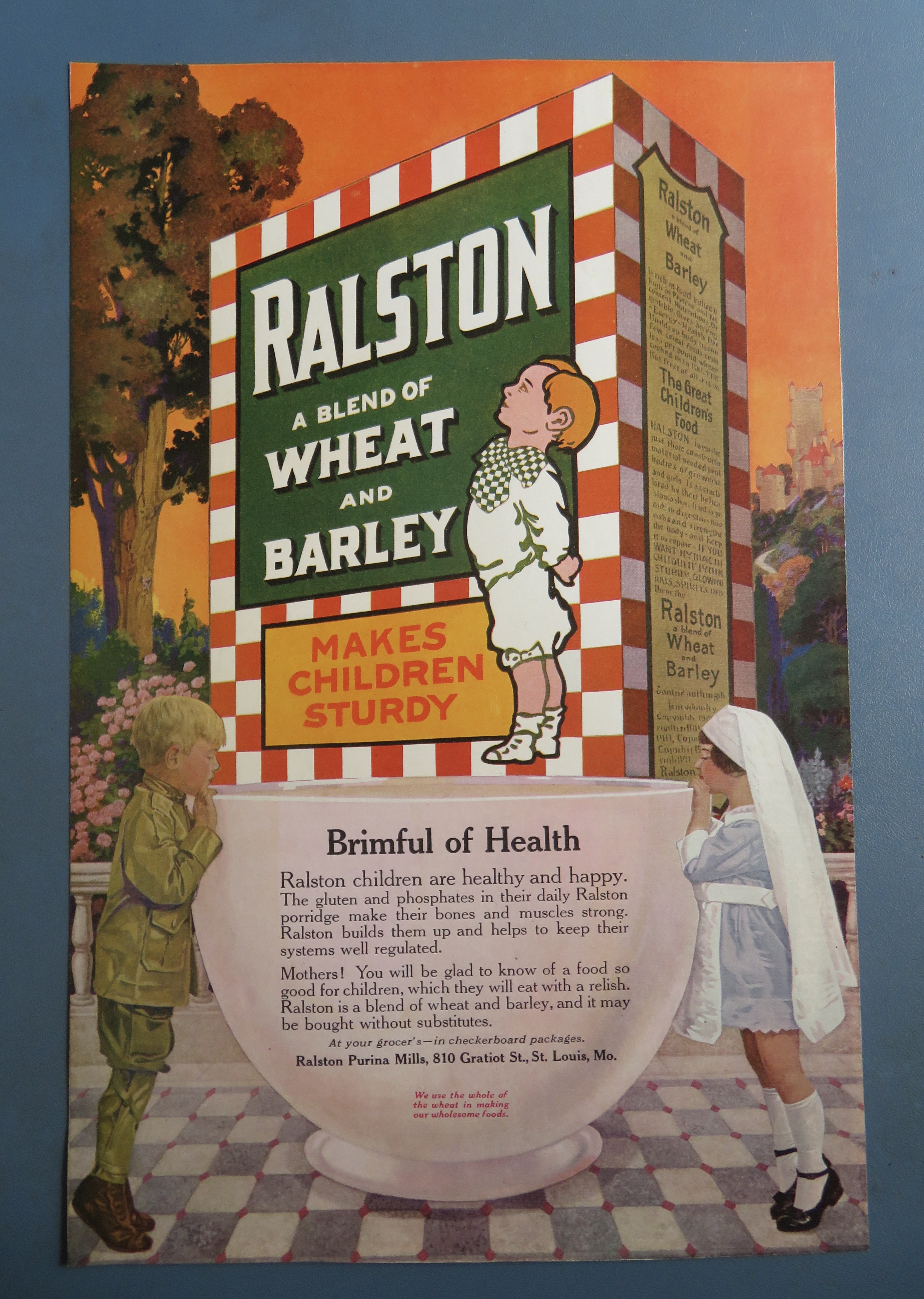 1919 Ralston Wheat & Barley with Little Boy & Girl