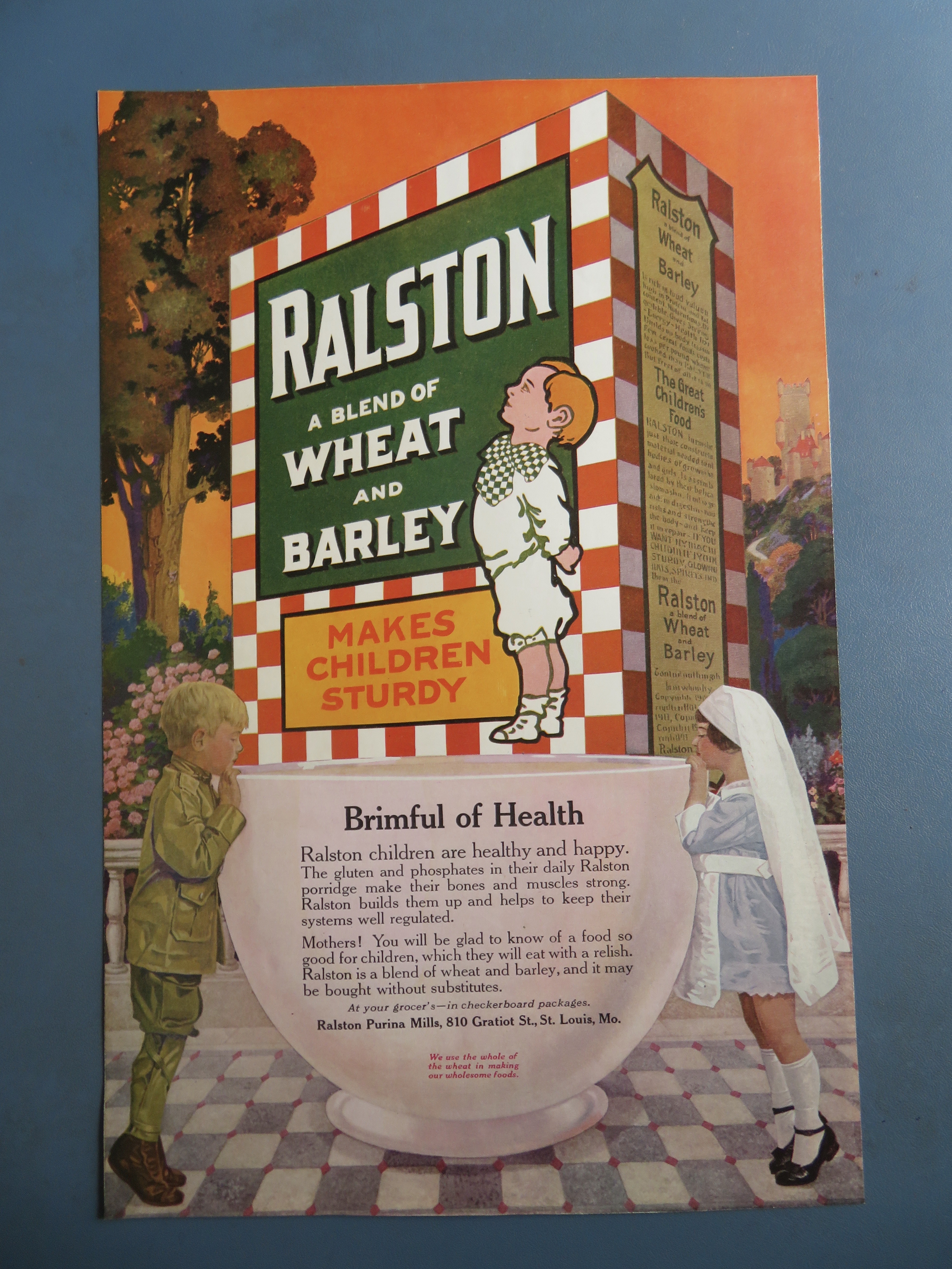 1919 Ralston Wheat & Barley with Little Boy & Girl
