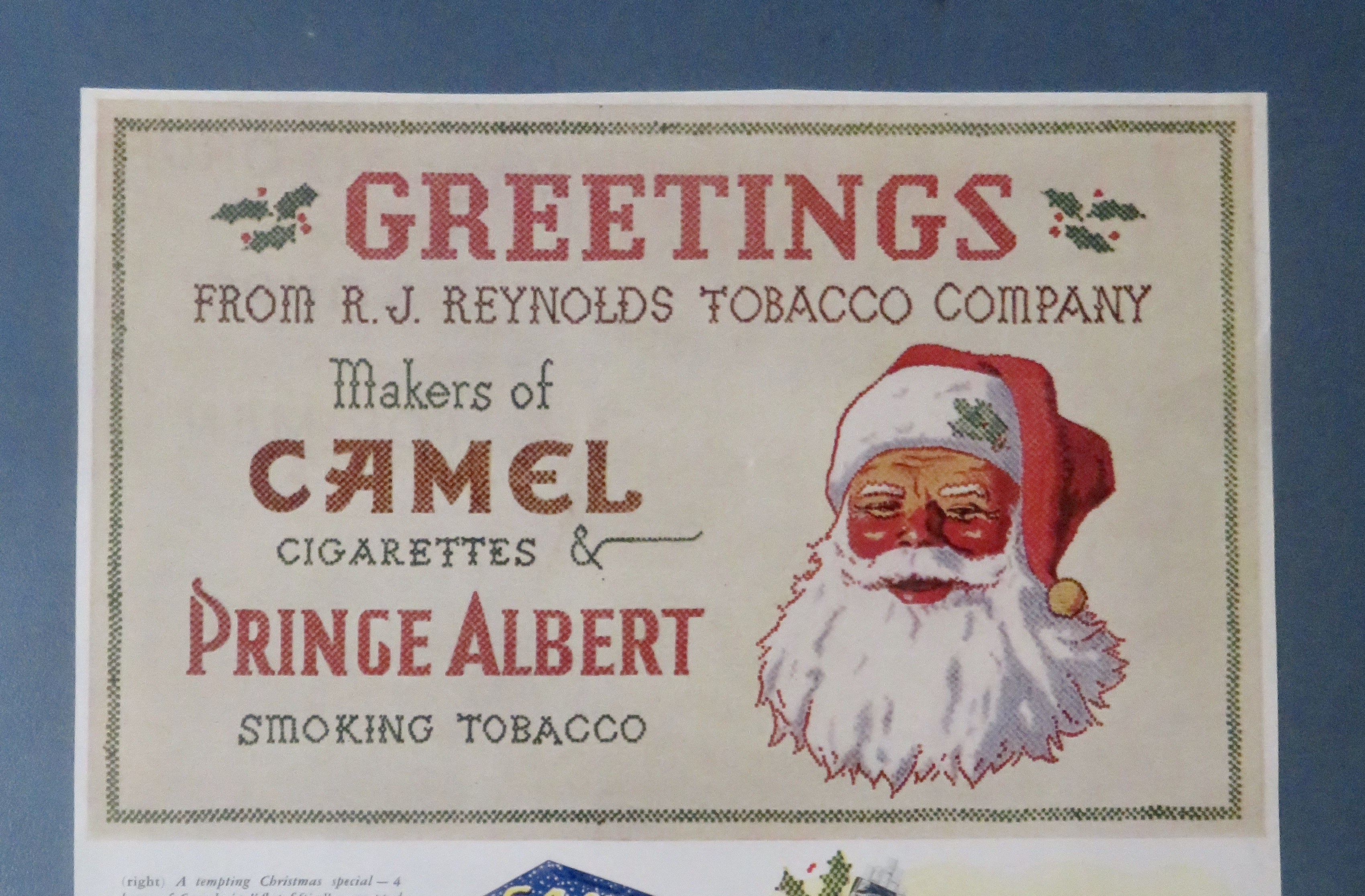 1937 Camel Cigarettes with Santa Claus