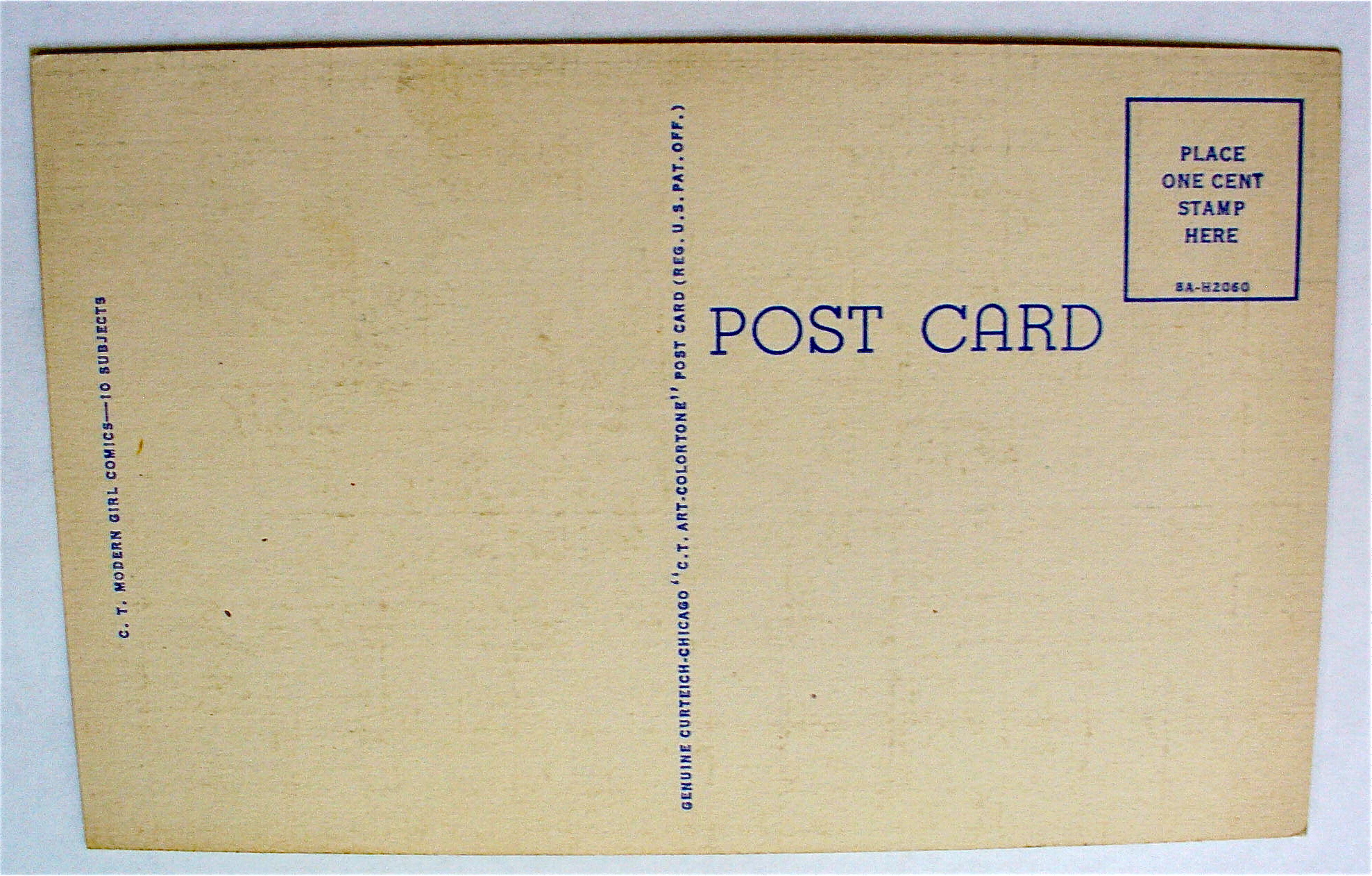 Woman Lying On Sofa Postcard