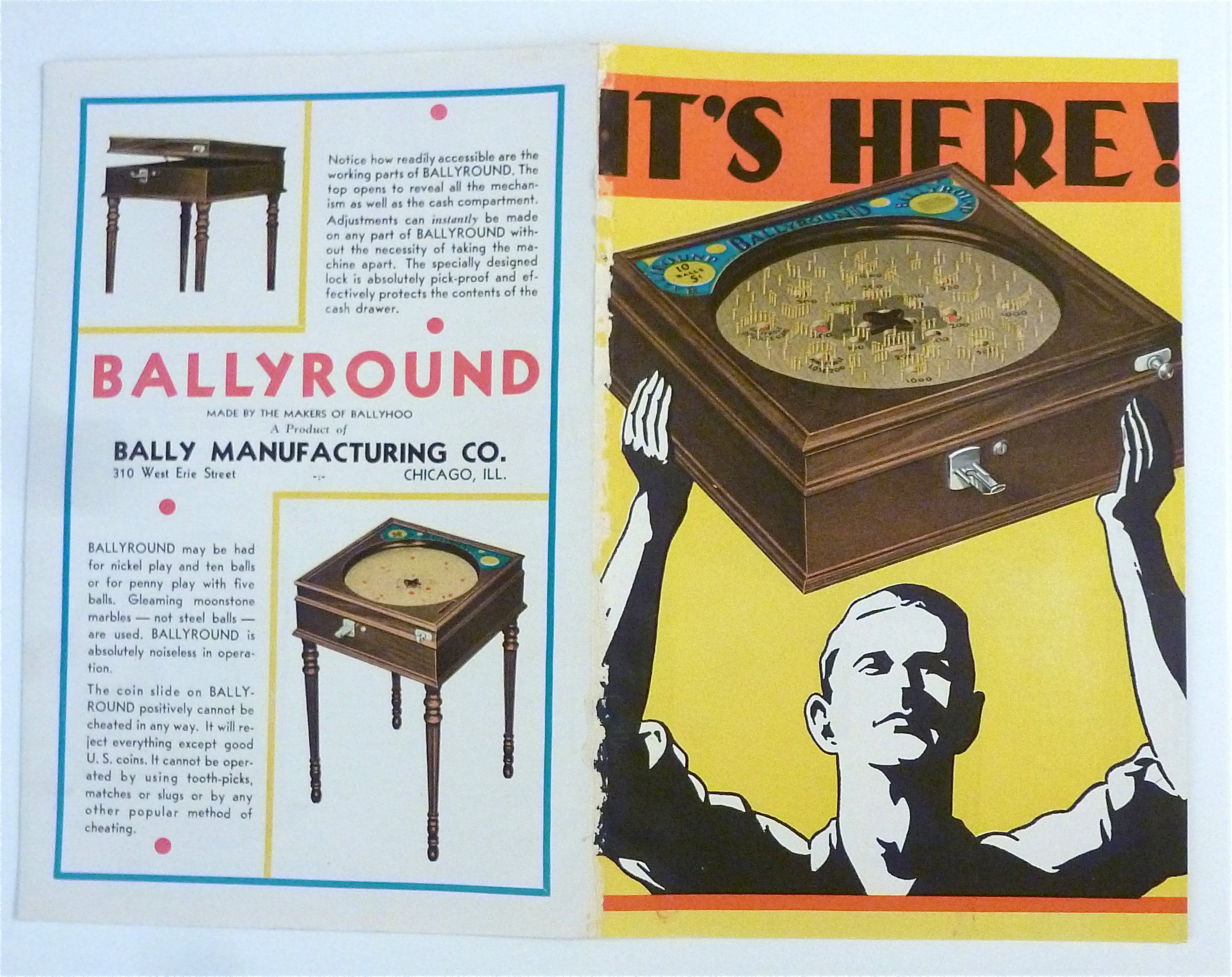 1932 Bally Manufacturing Company with Bally Round Game