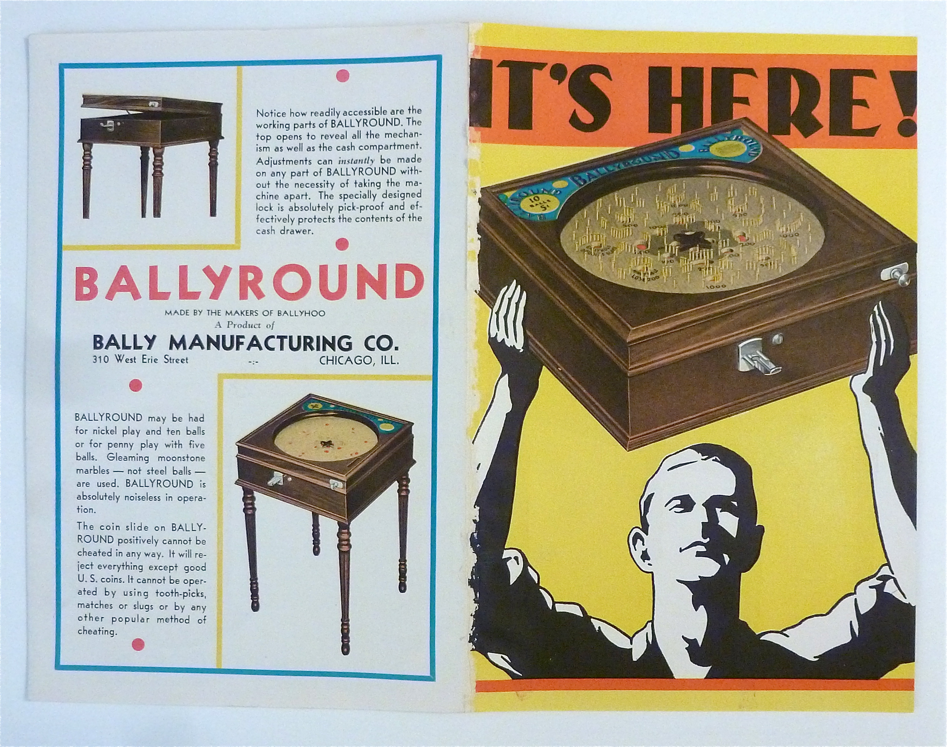 1932 Bally Manufacturing Company with Bally Round Game