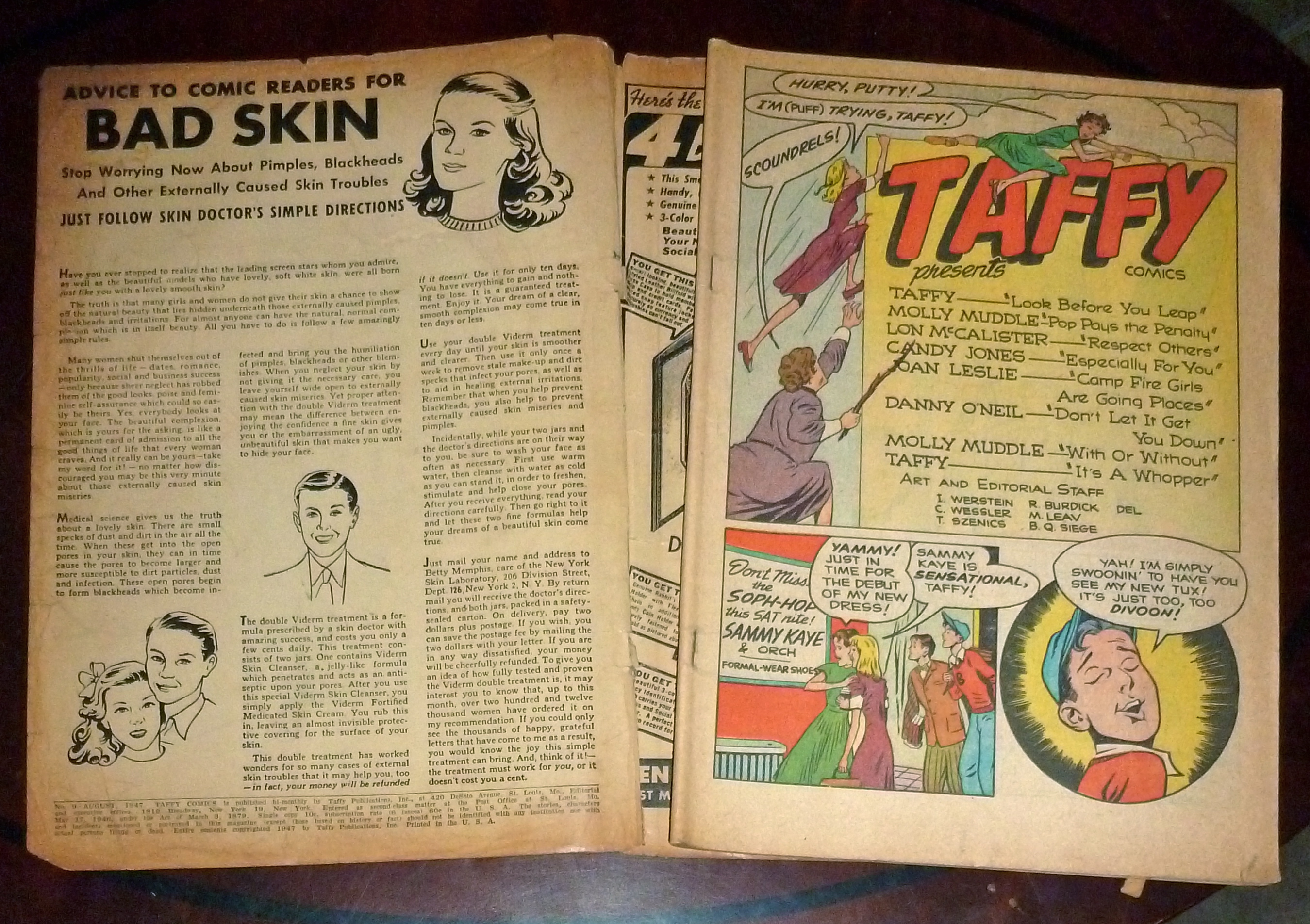Taffy Comics #9 August 1947 camp Fire Girls
