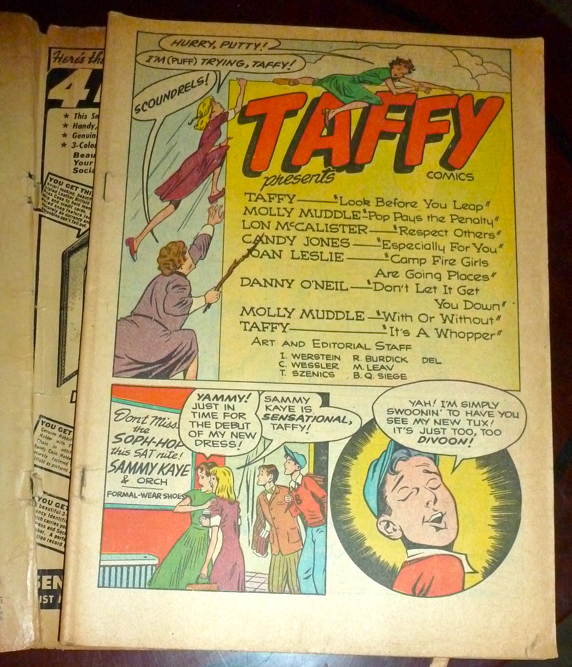 Taffy Comics #9 August 1947 camp Fire Girls
