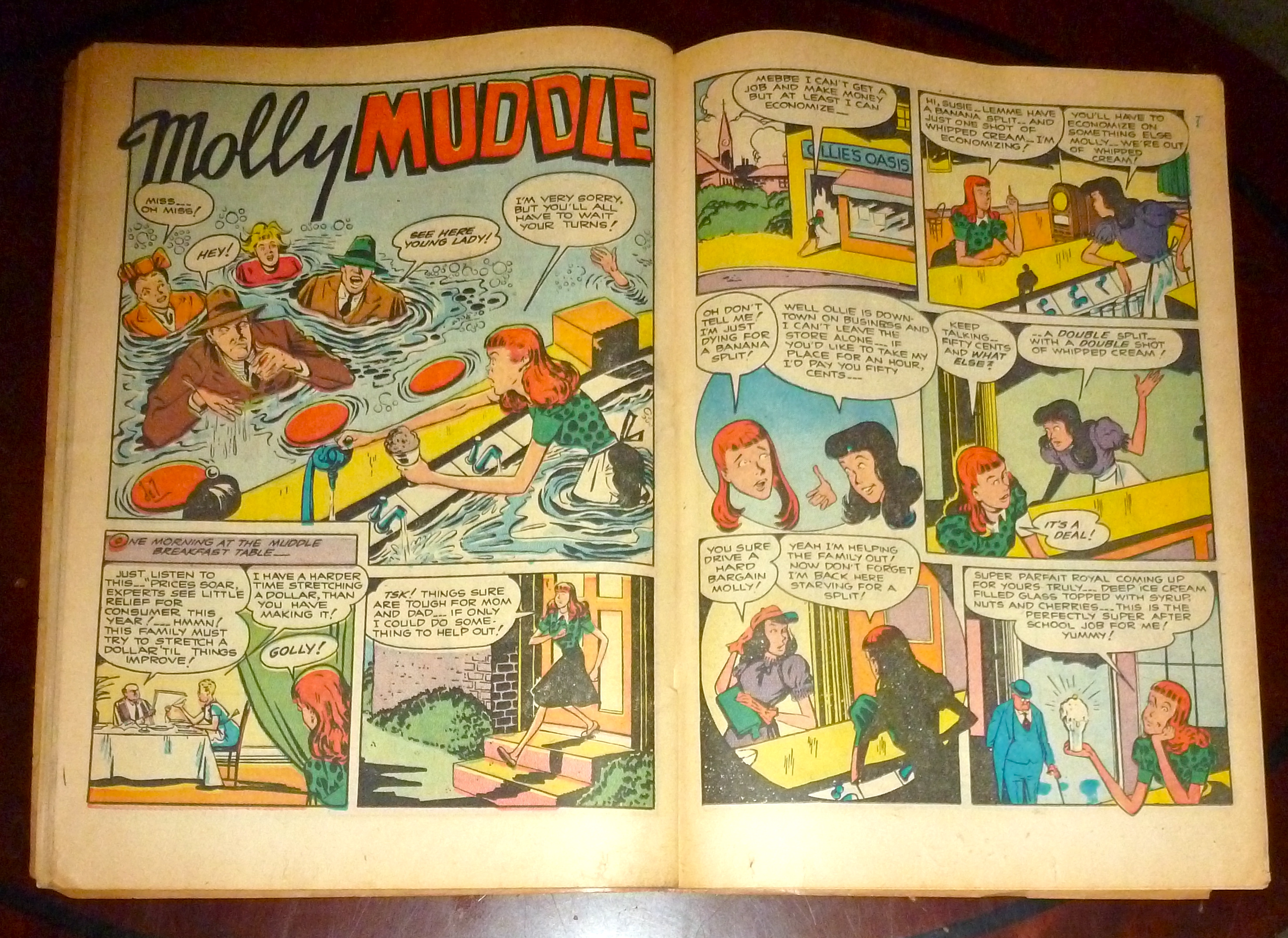Taffy Comics #9 August 1947 camp Fire Girls