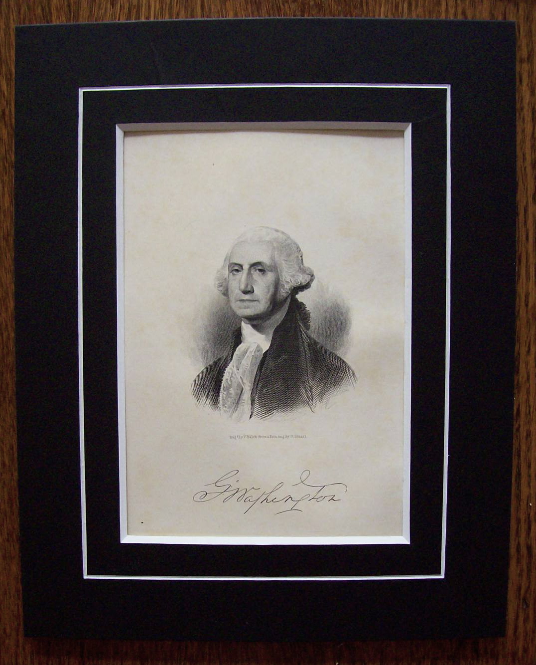 1849 Engraving of President George Washington