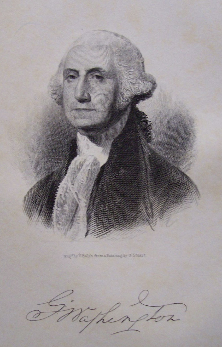 1849 Engraving of President George Washington