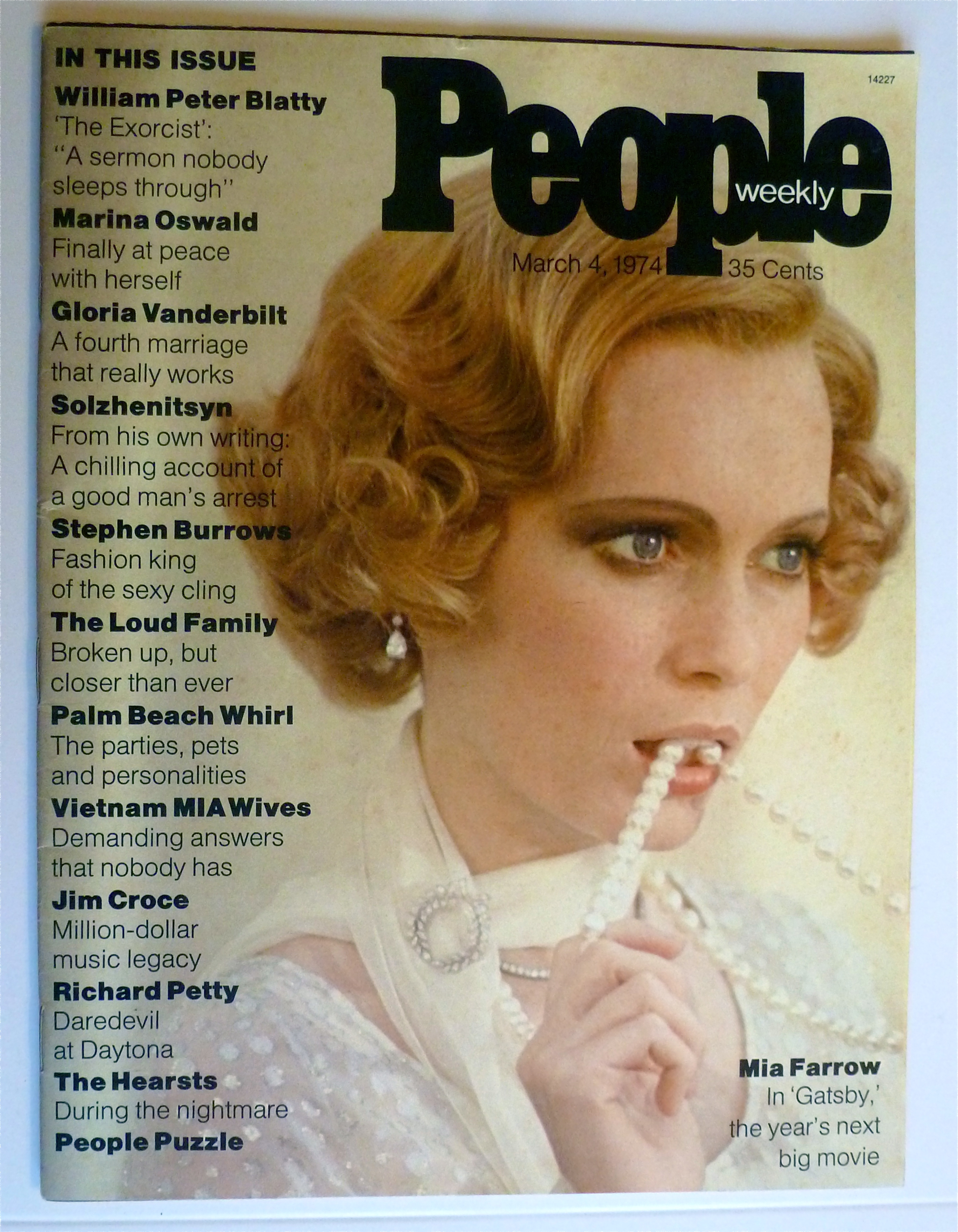 People Weekly Magazine March 4, 1974 Mia Farrow