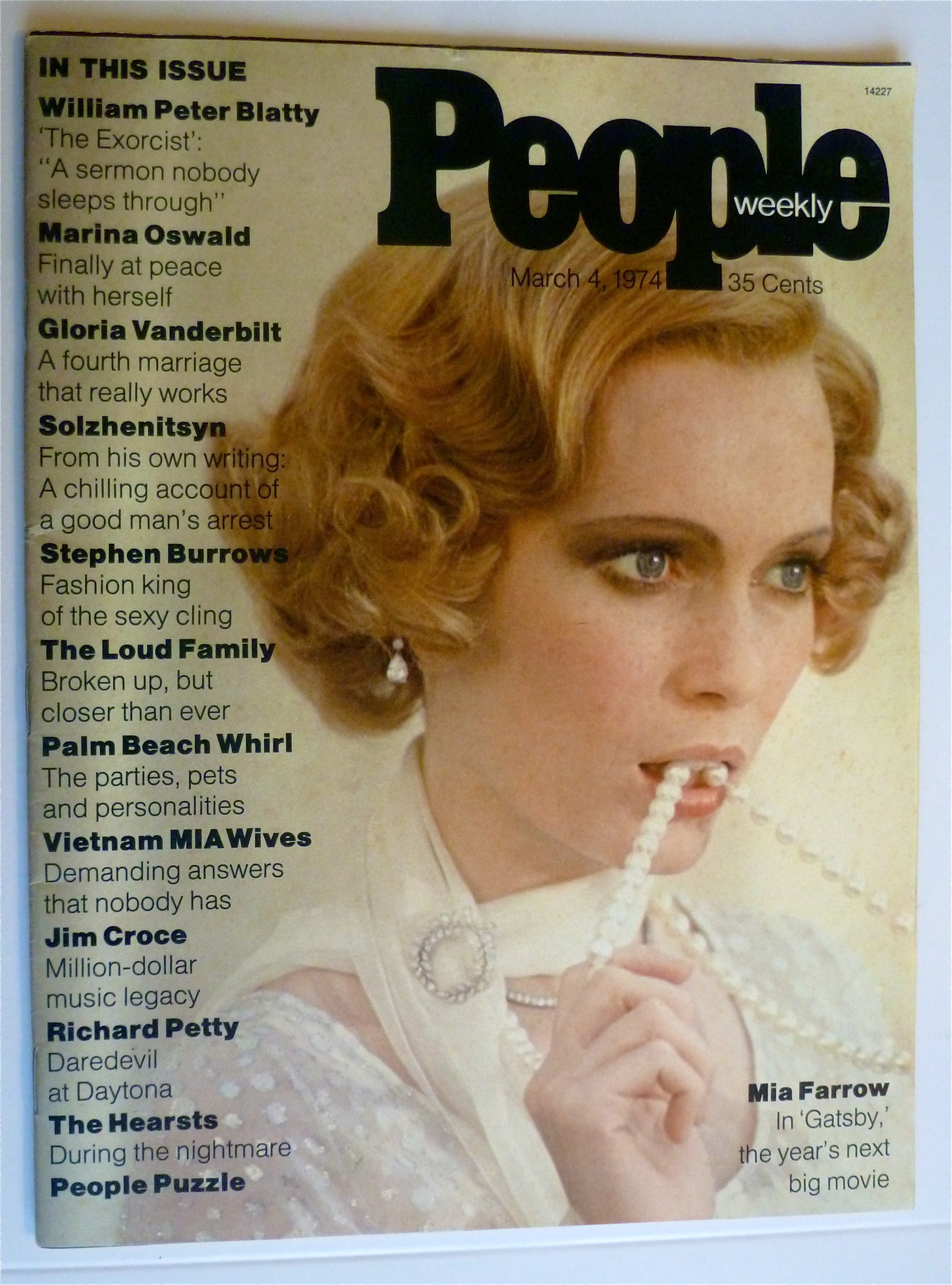 People Weekly Magazine March 4, 1974 Mia Farrow