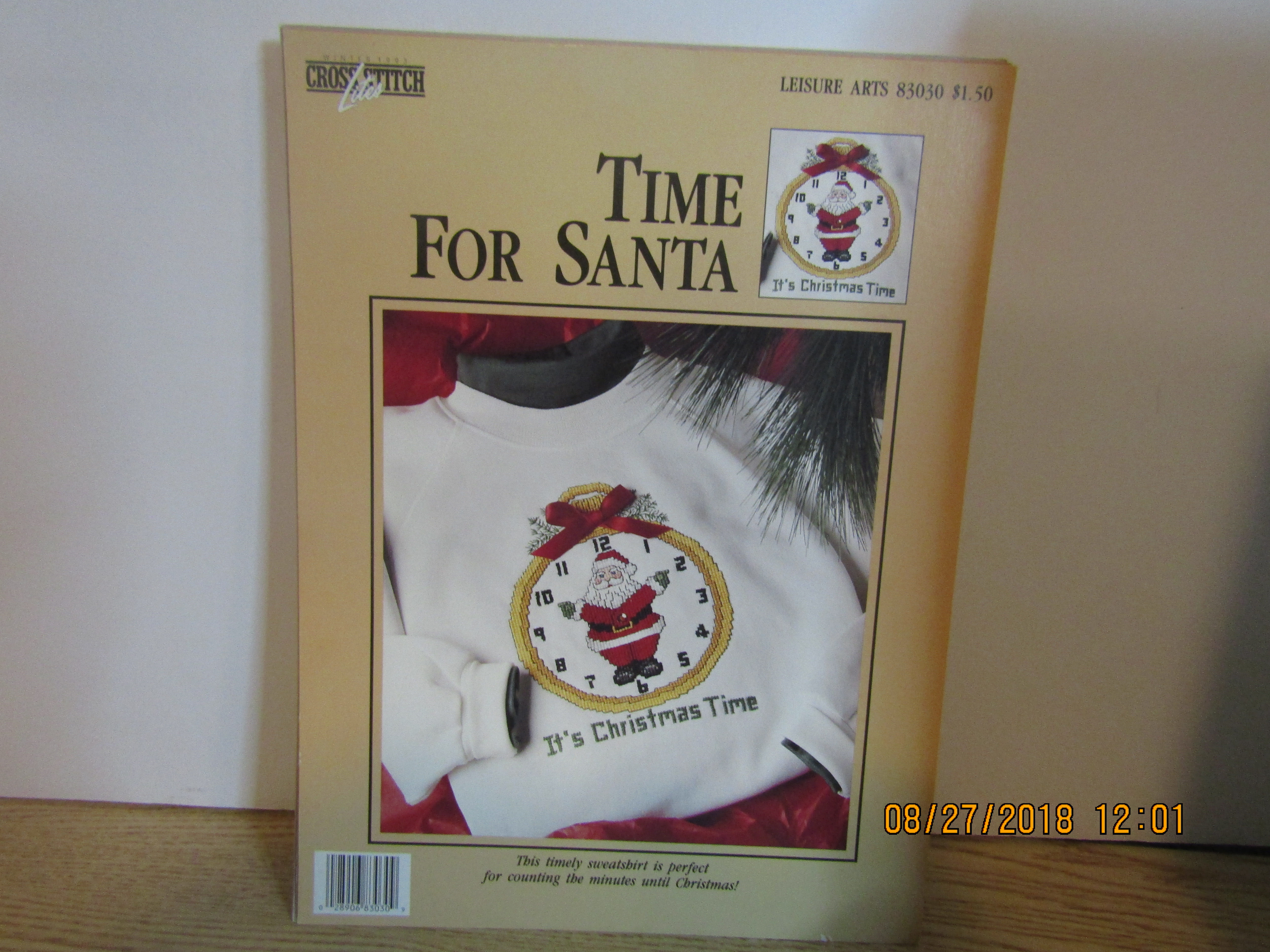 Cross Stitch Lite Time For Santa #83030