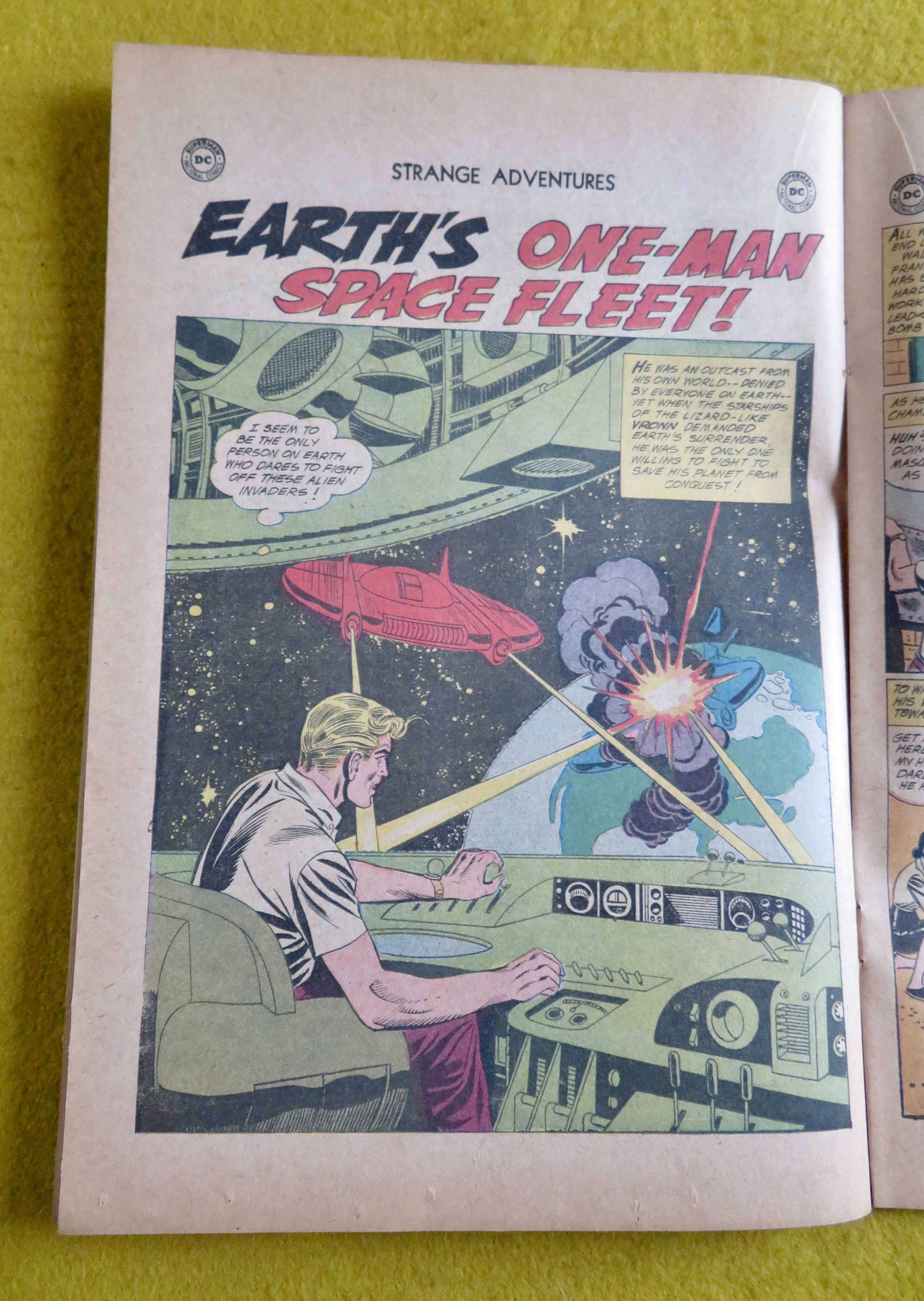 Strange Adventures Comic January 1961 Face Hunter
