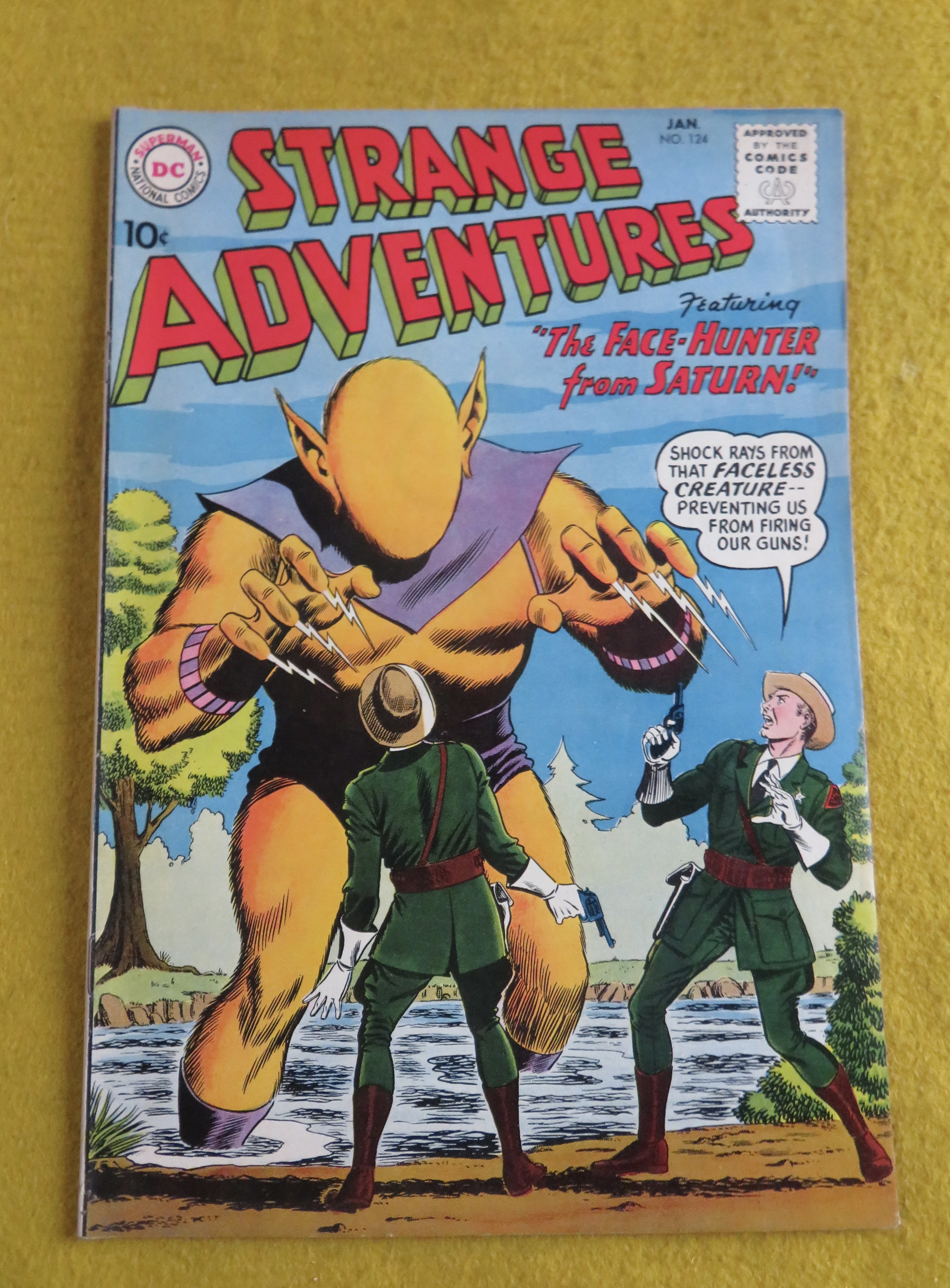 Strange Adventures Comic January 1961 Face Hunter