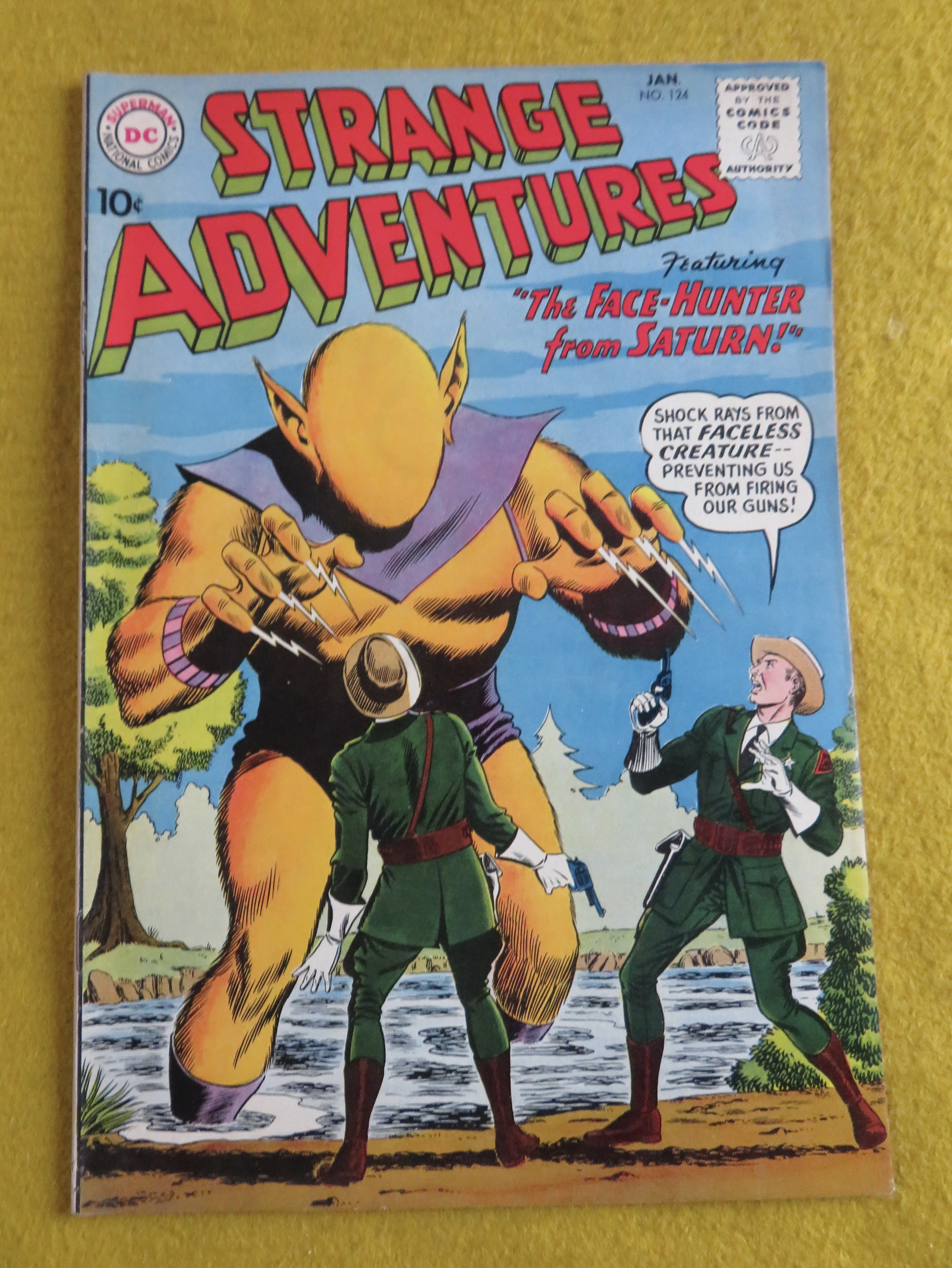 Strange Adventures Comic January 1961 Face Hunter