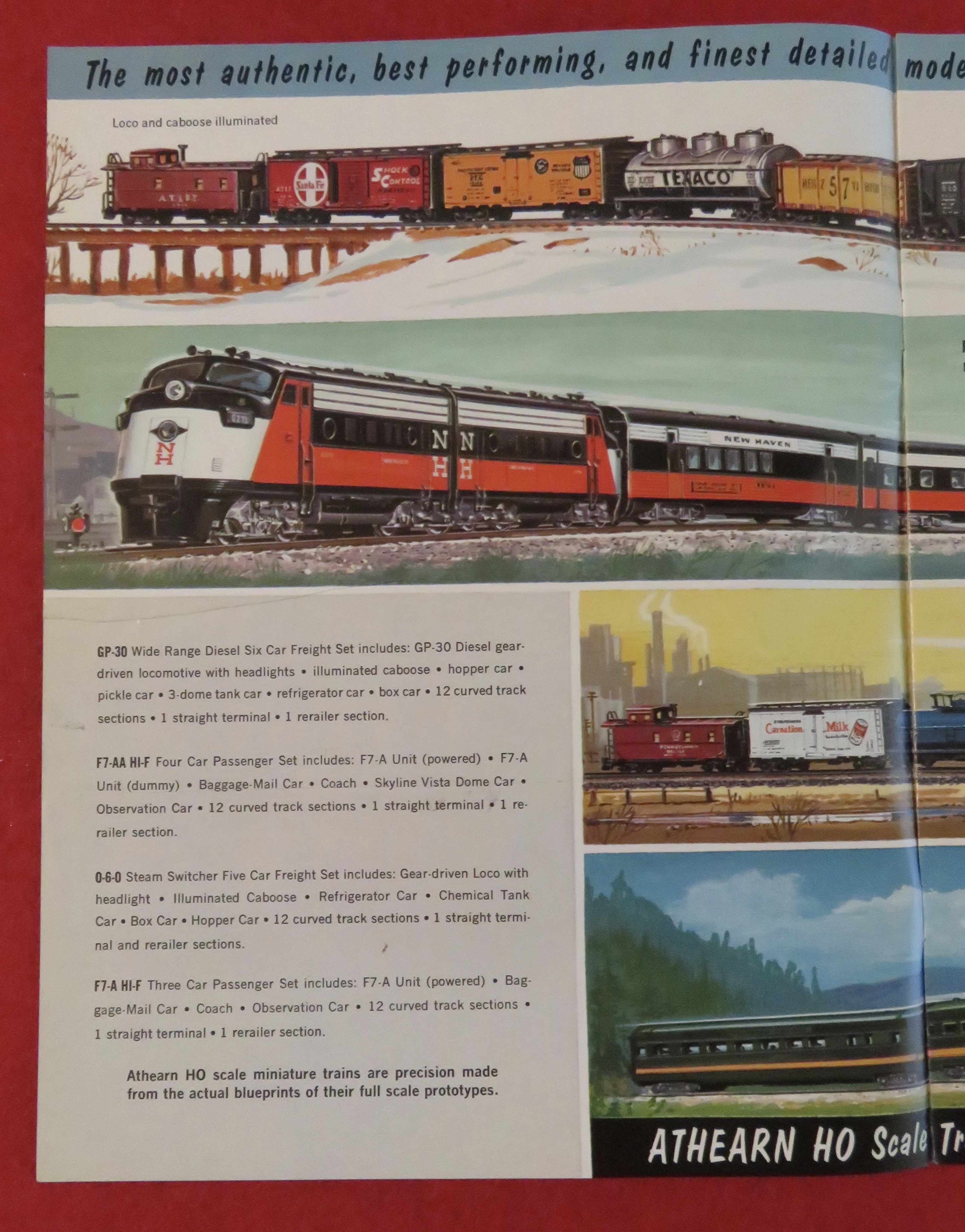 Athearn Model Railroad Train Catalog 1962 - 1963