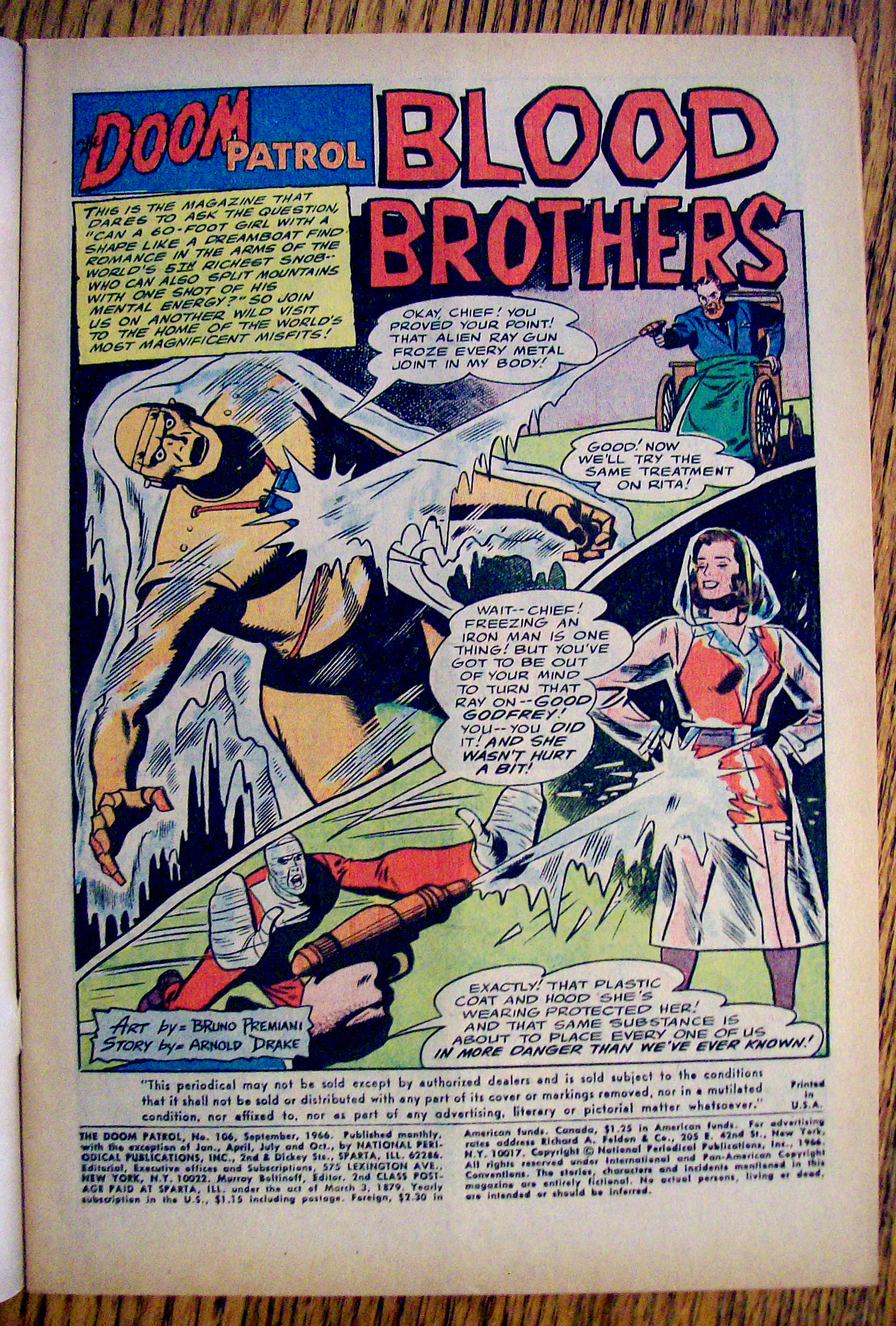 The Doom Patrol Comic #106-September 1966