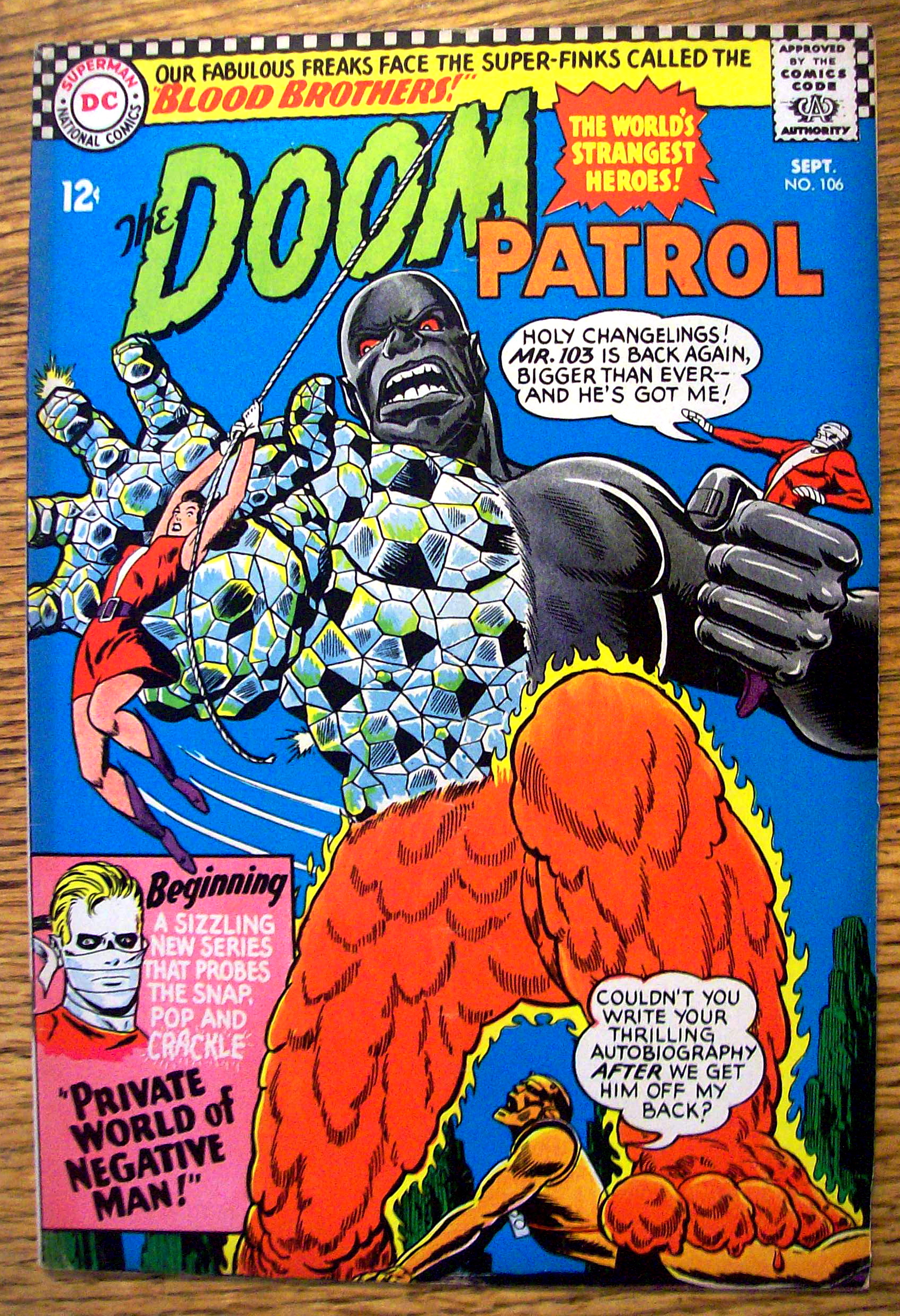 The Doom Patrol Comic #106-September 1966