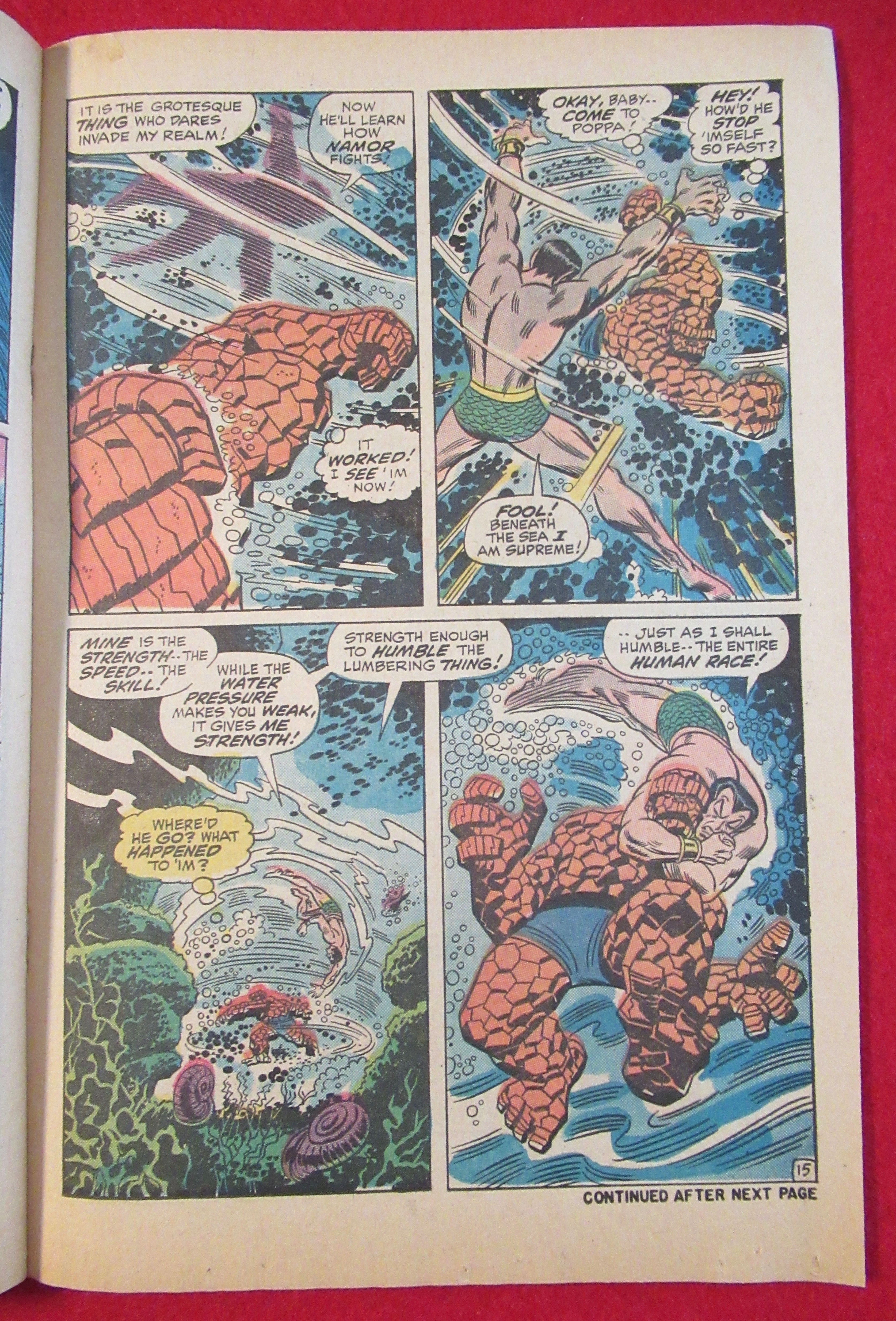 Fantastic Four Comic October 1970 At War With Atlantis