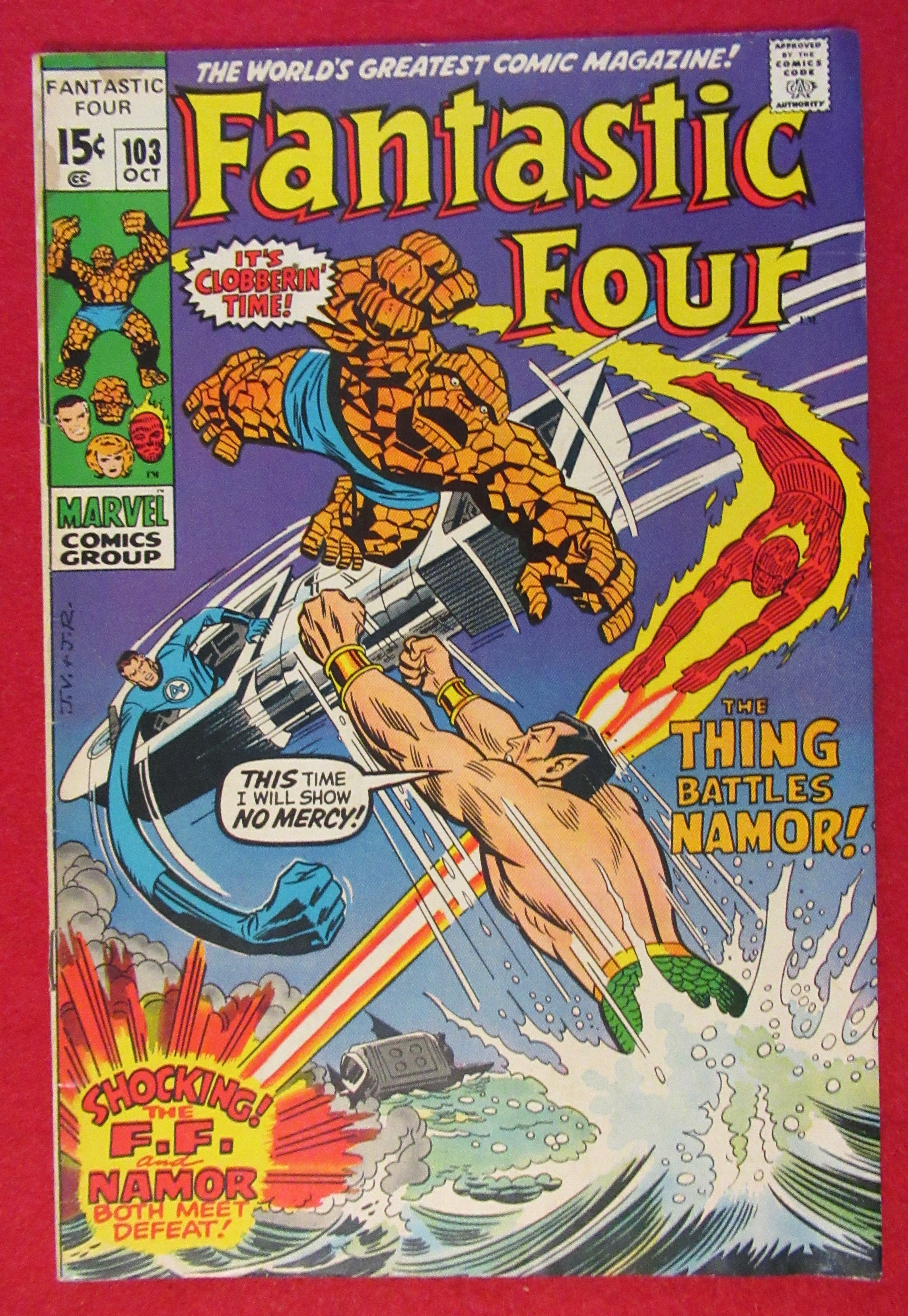 Fantastic Four Comic October 1970 At War With Atlantis