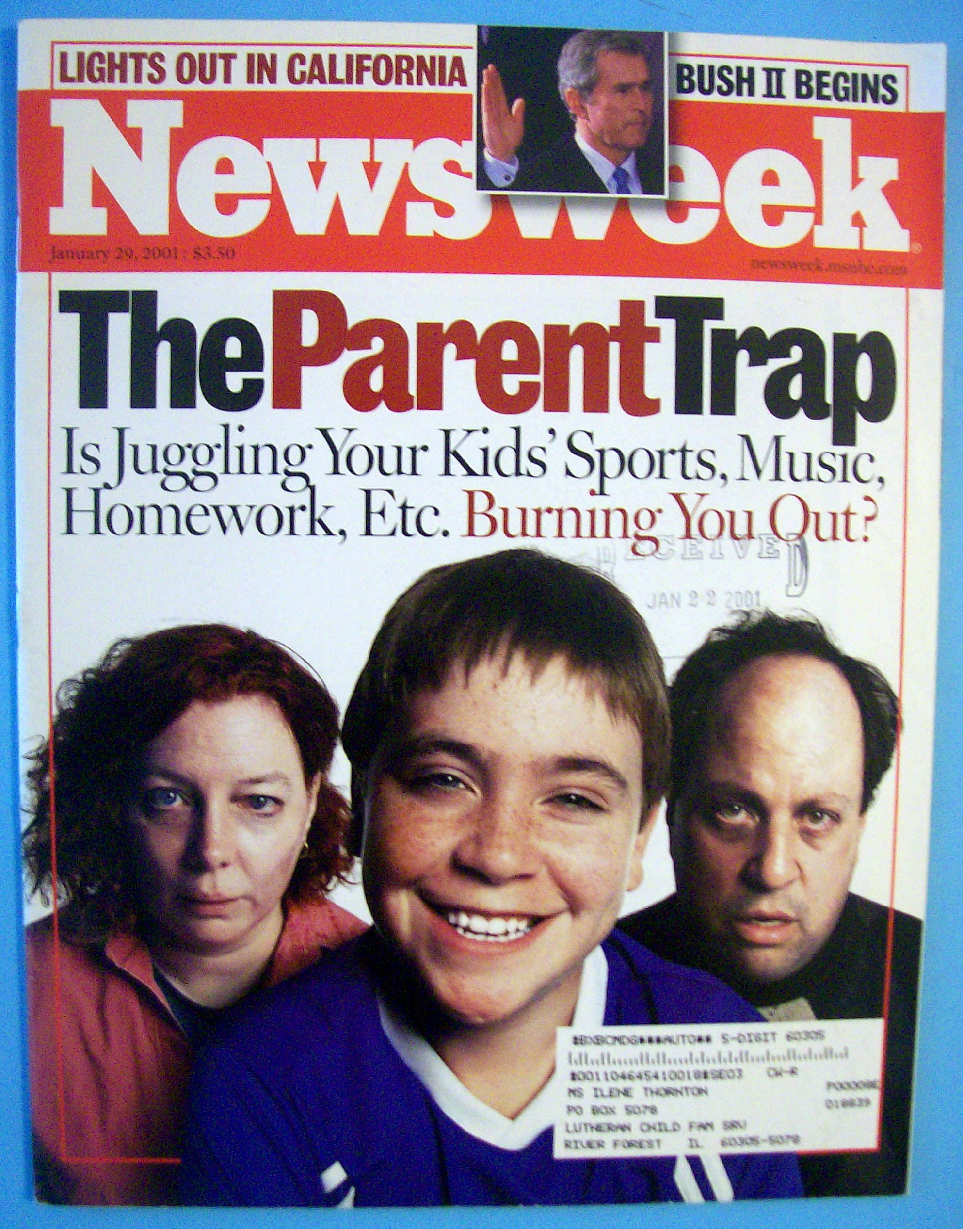 Newsweek Magazine-January 29, 2001-The Parent Trap