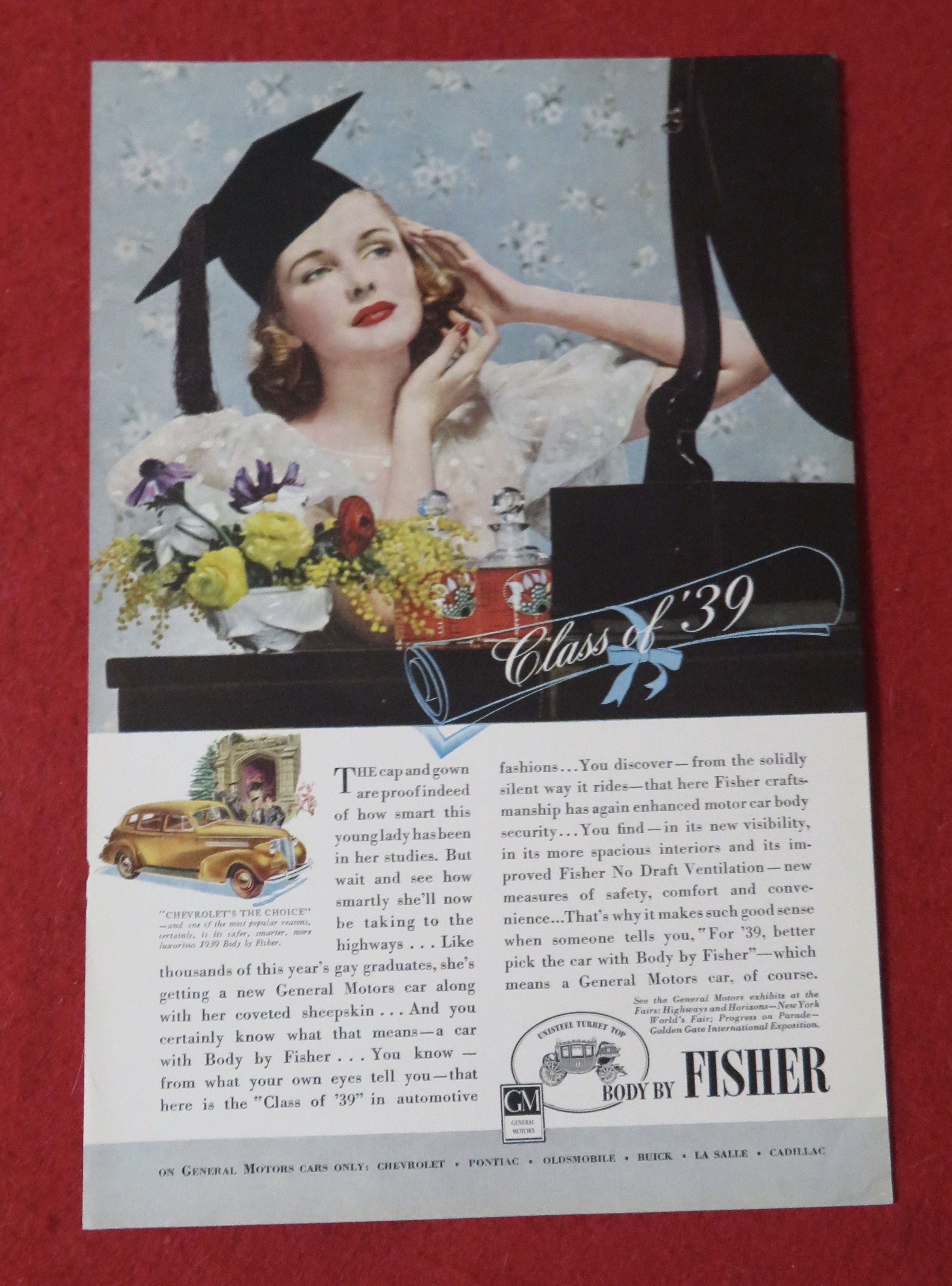 1939 Body By Fisher with Woman Graduating