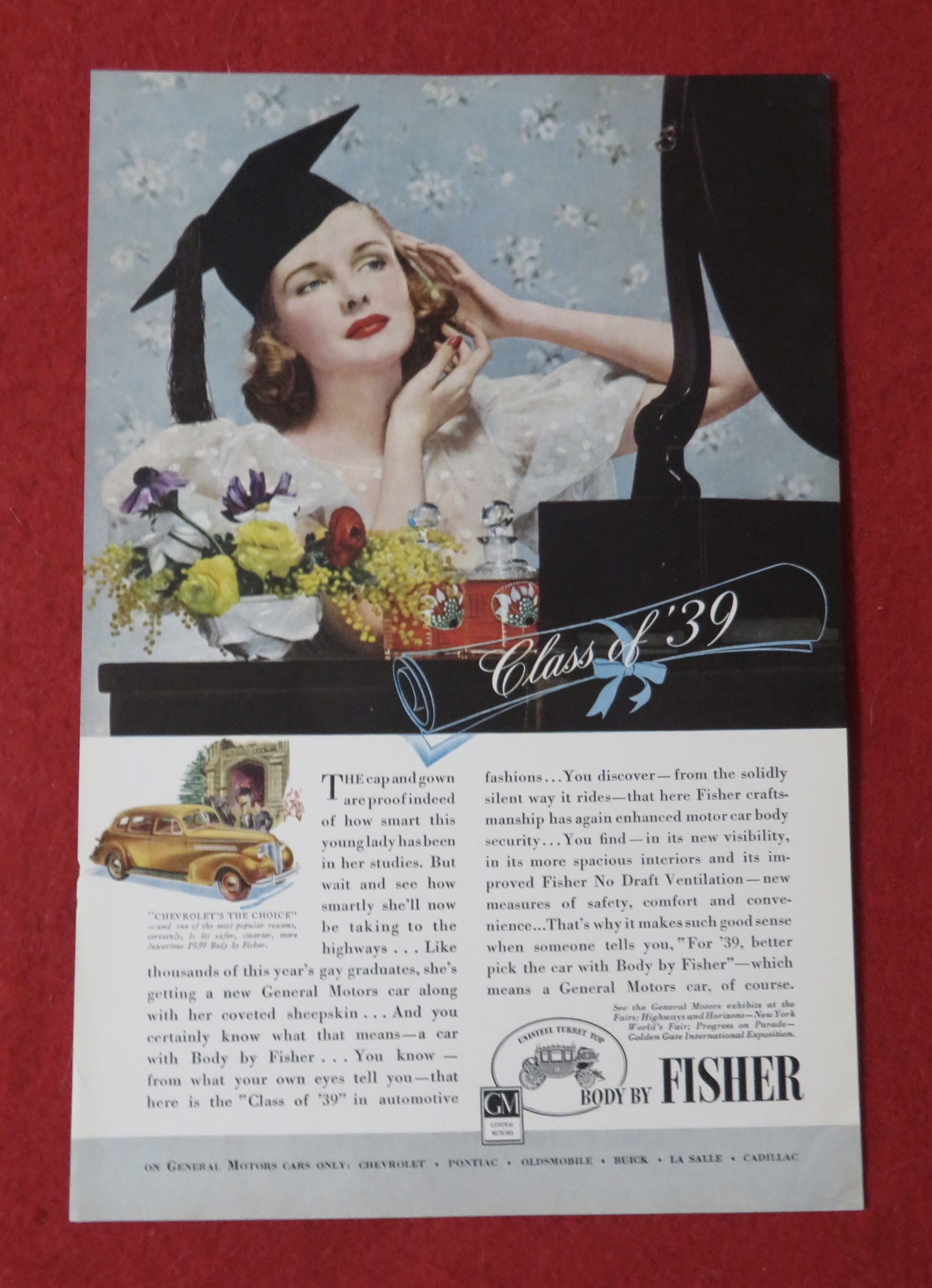 1939 Body By Fisher with Woman Graduating