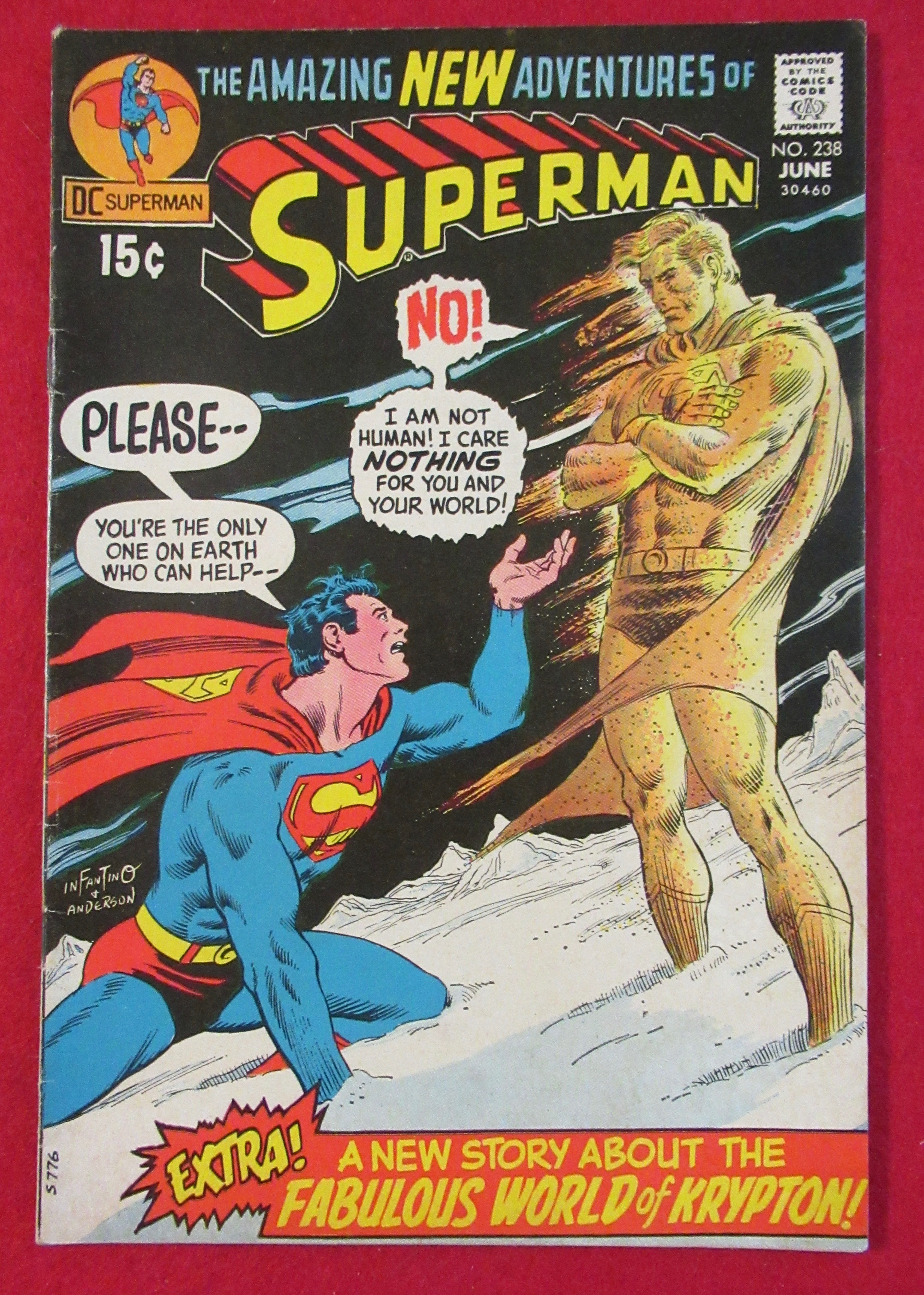 Superman Comic June 1971 Menace At 1000 Degrees