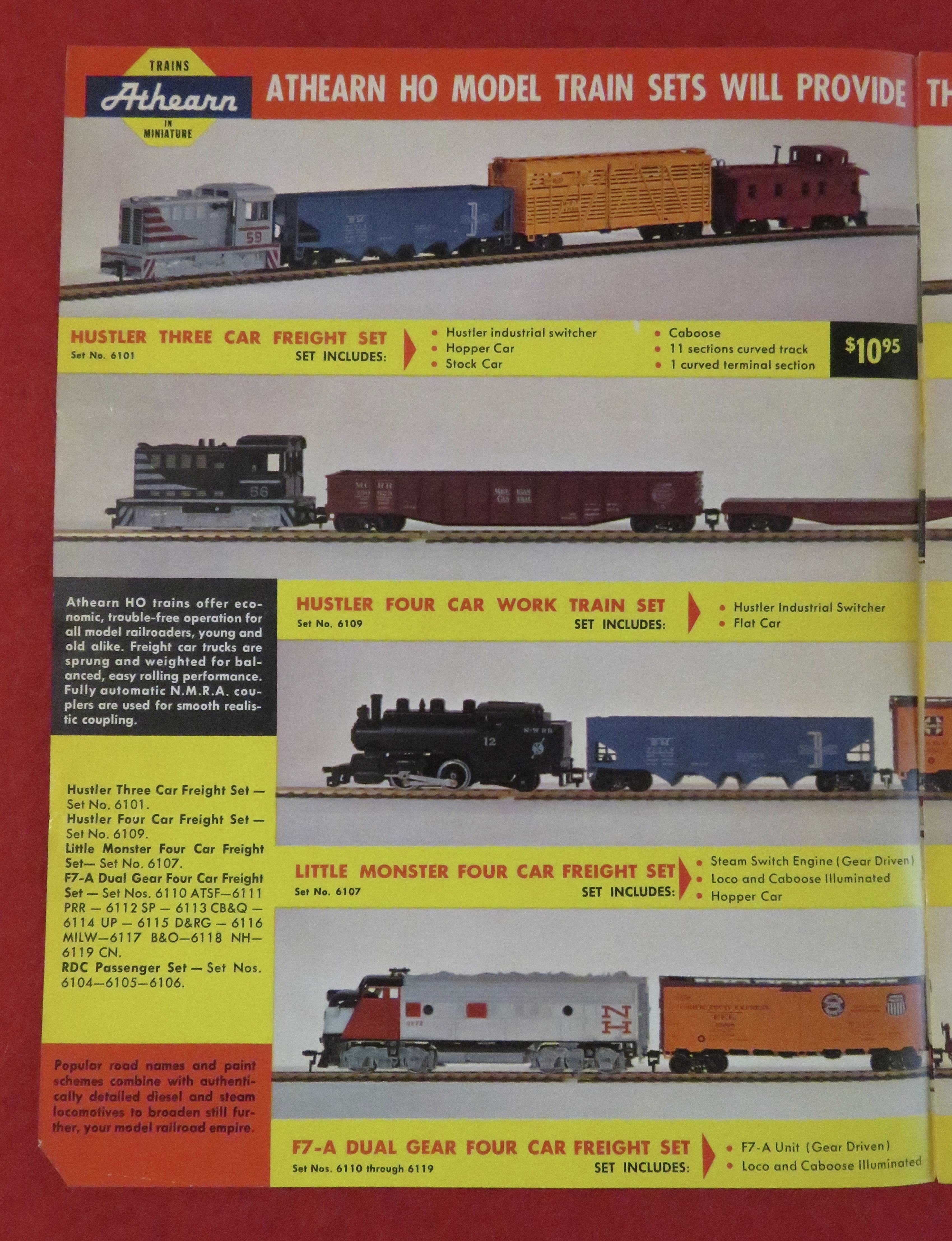 Athearn Model Railroad Train Catalog 1961 - 1962
