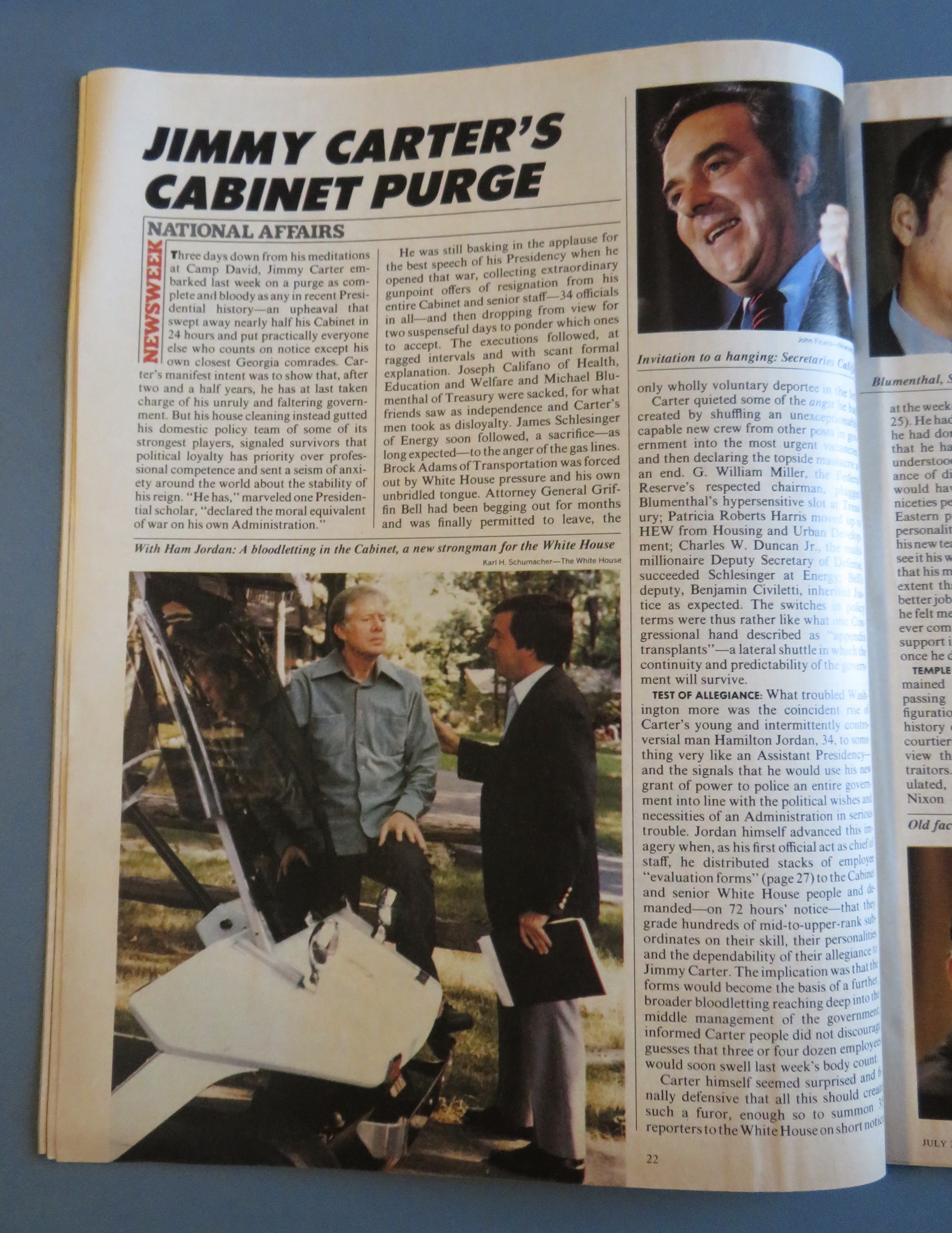 Newsweek Magazine July 30, 1979 Carter's Juggling Act