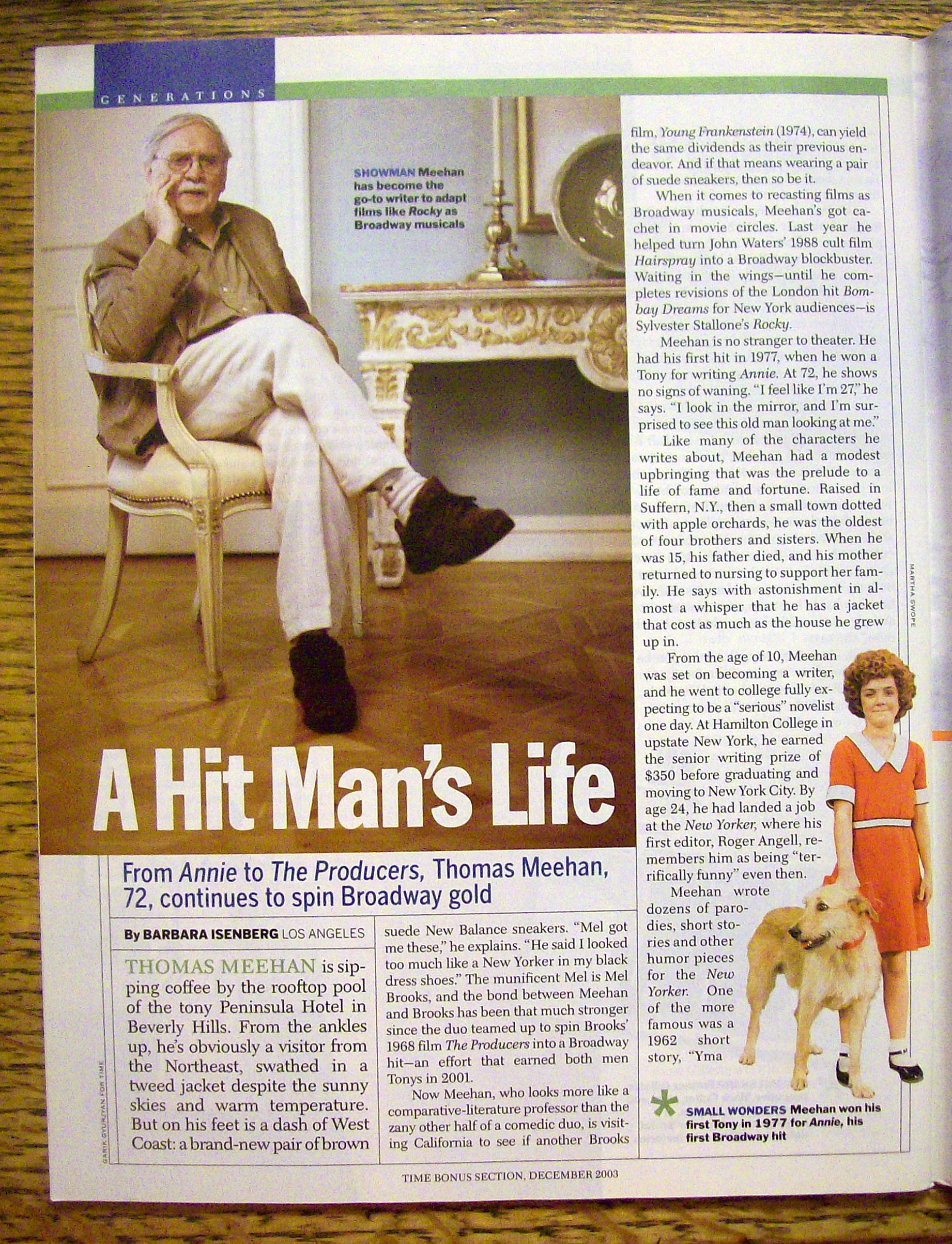 Time Magazine December 1, 2003 Love Him! Hate Him!