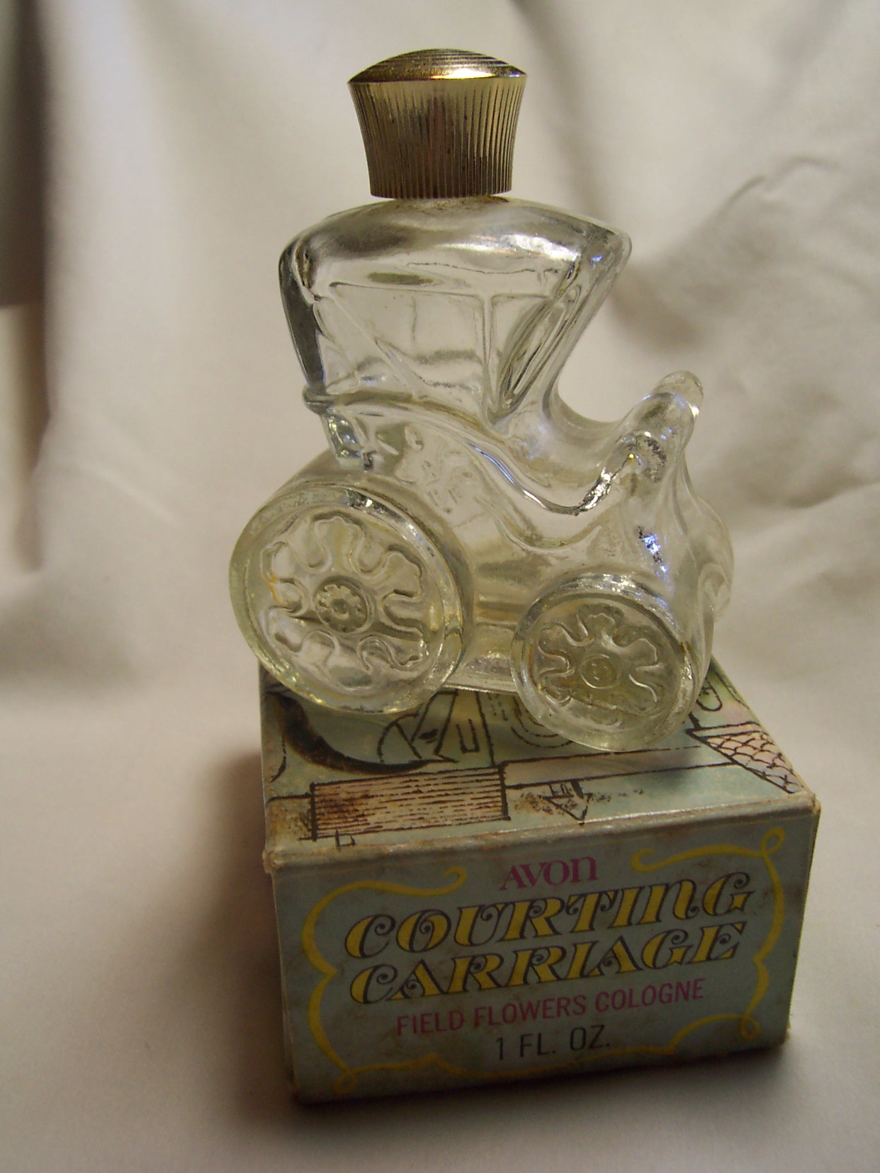 Avon Courting Carriage Perfume Bottle in Box