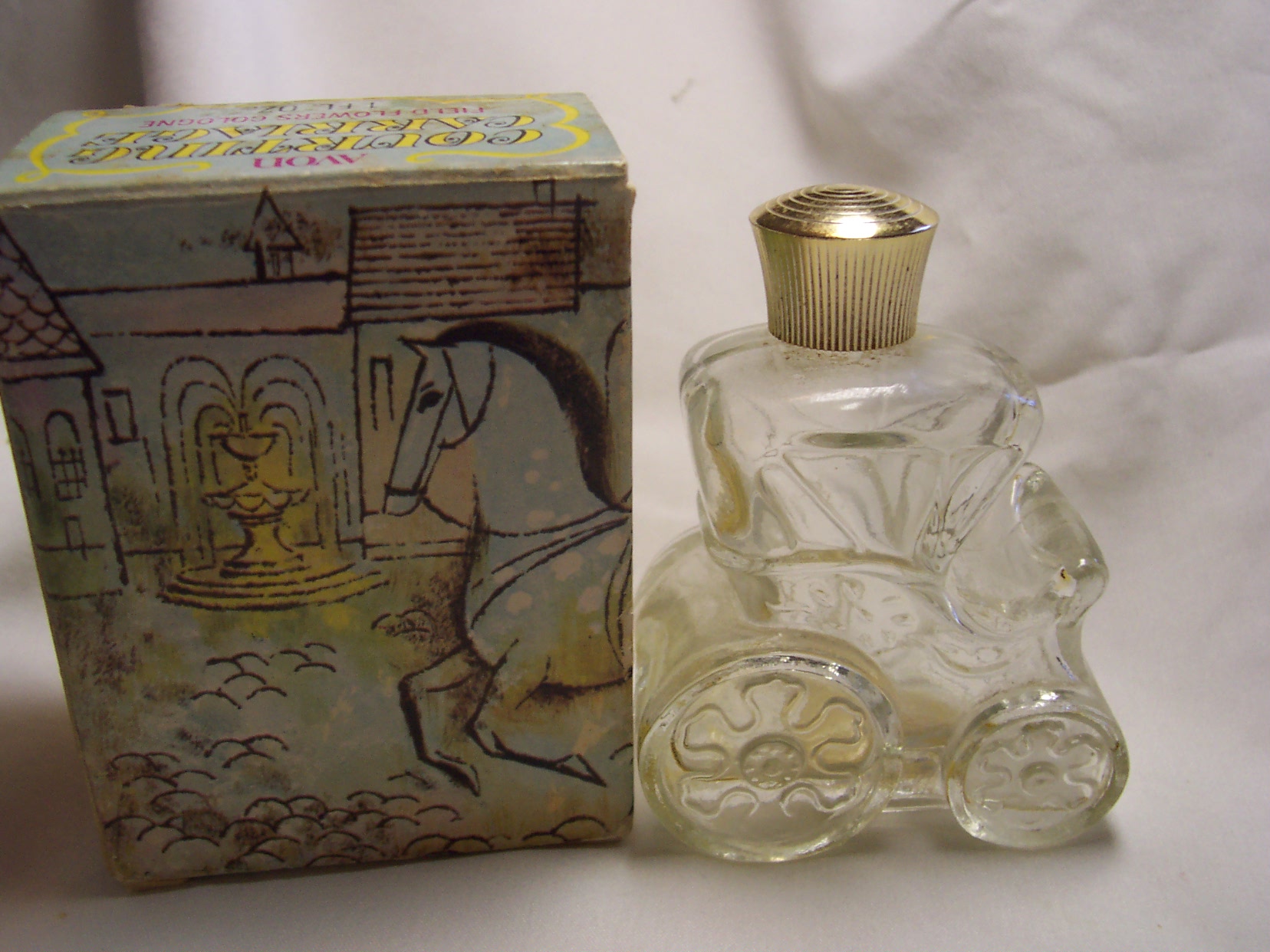 Avon Courting Carriage Perfume Bottle in Box