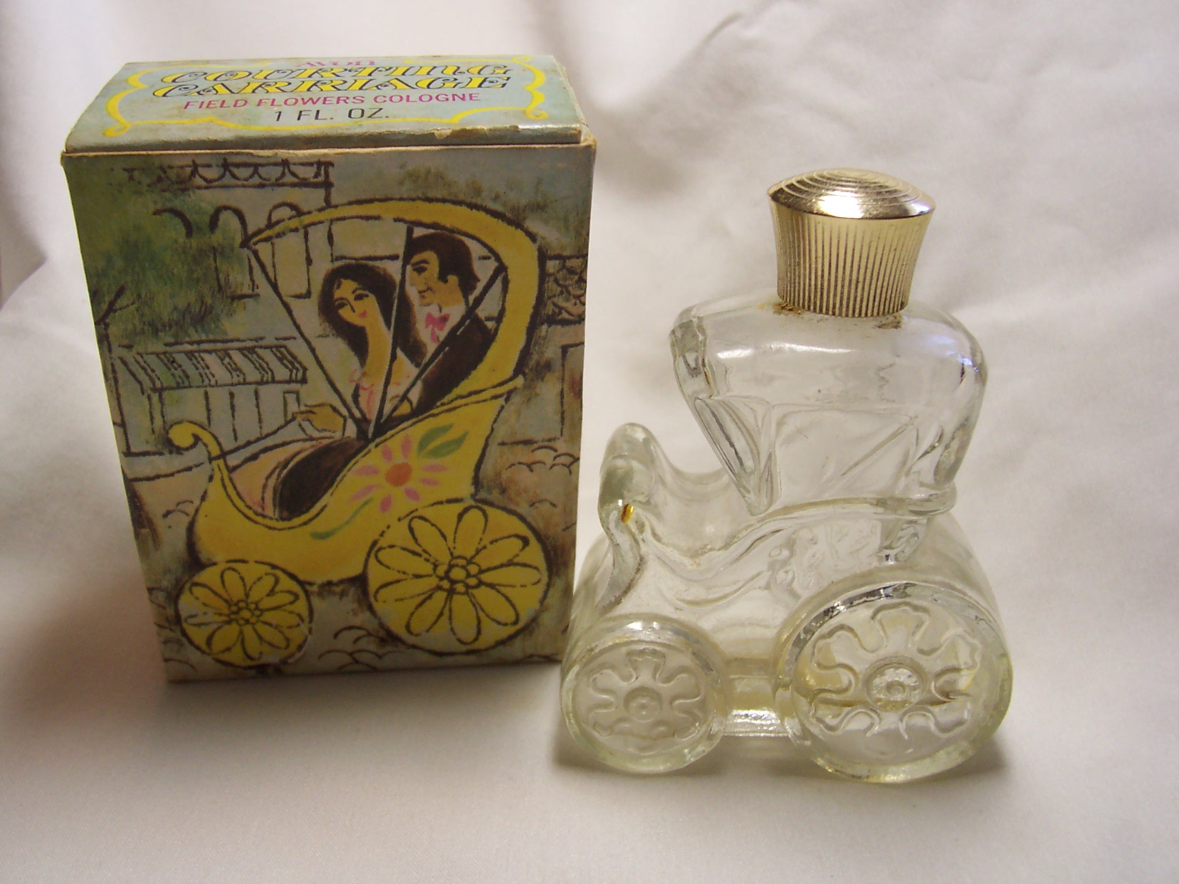 Avon Courting Carriage Perfume Bottle in Box