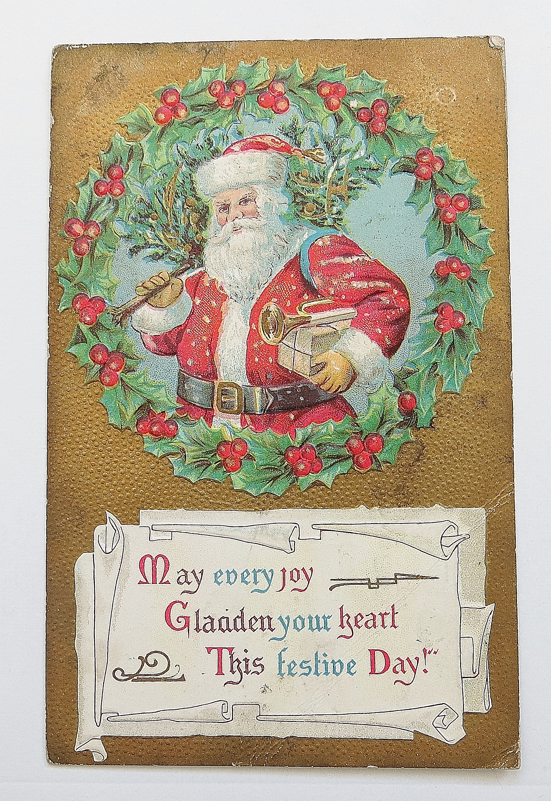 Santa Claus Holding Gifts