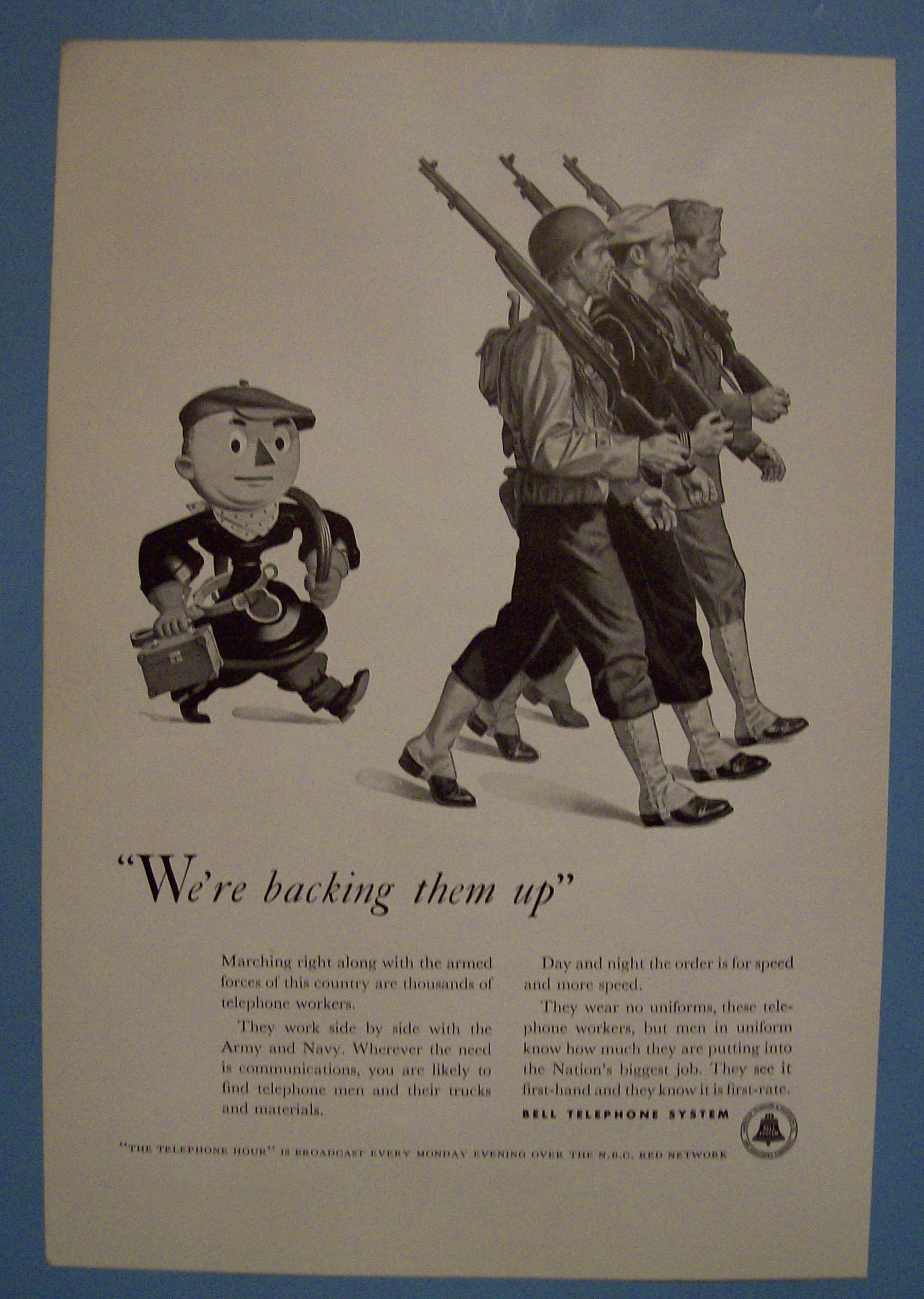 1942 Bell Telephone System w the Army, Navy & Marines