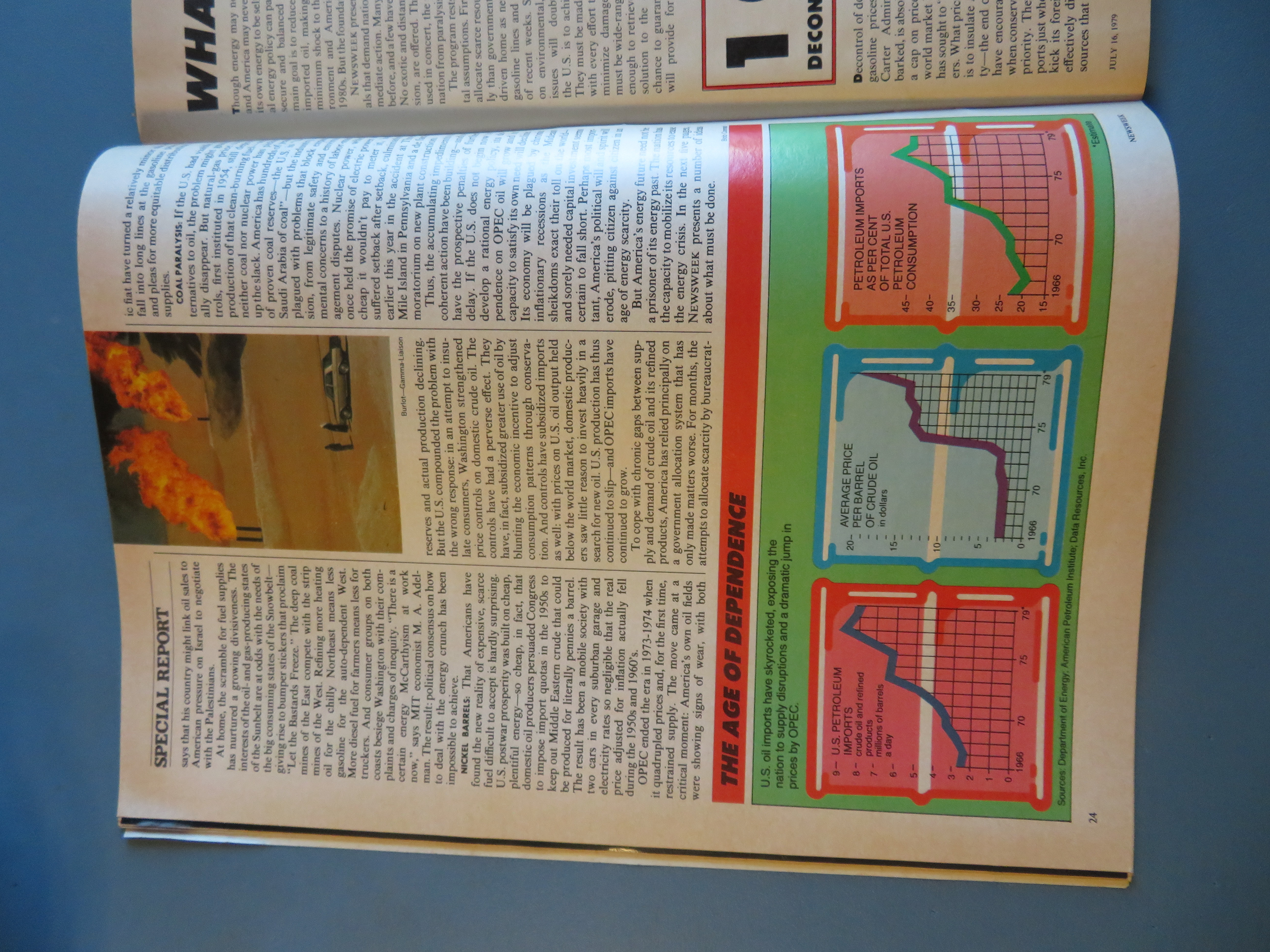 Newsweek Magazine July 16, 1979 Energy Crisis