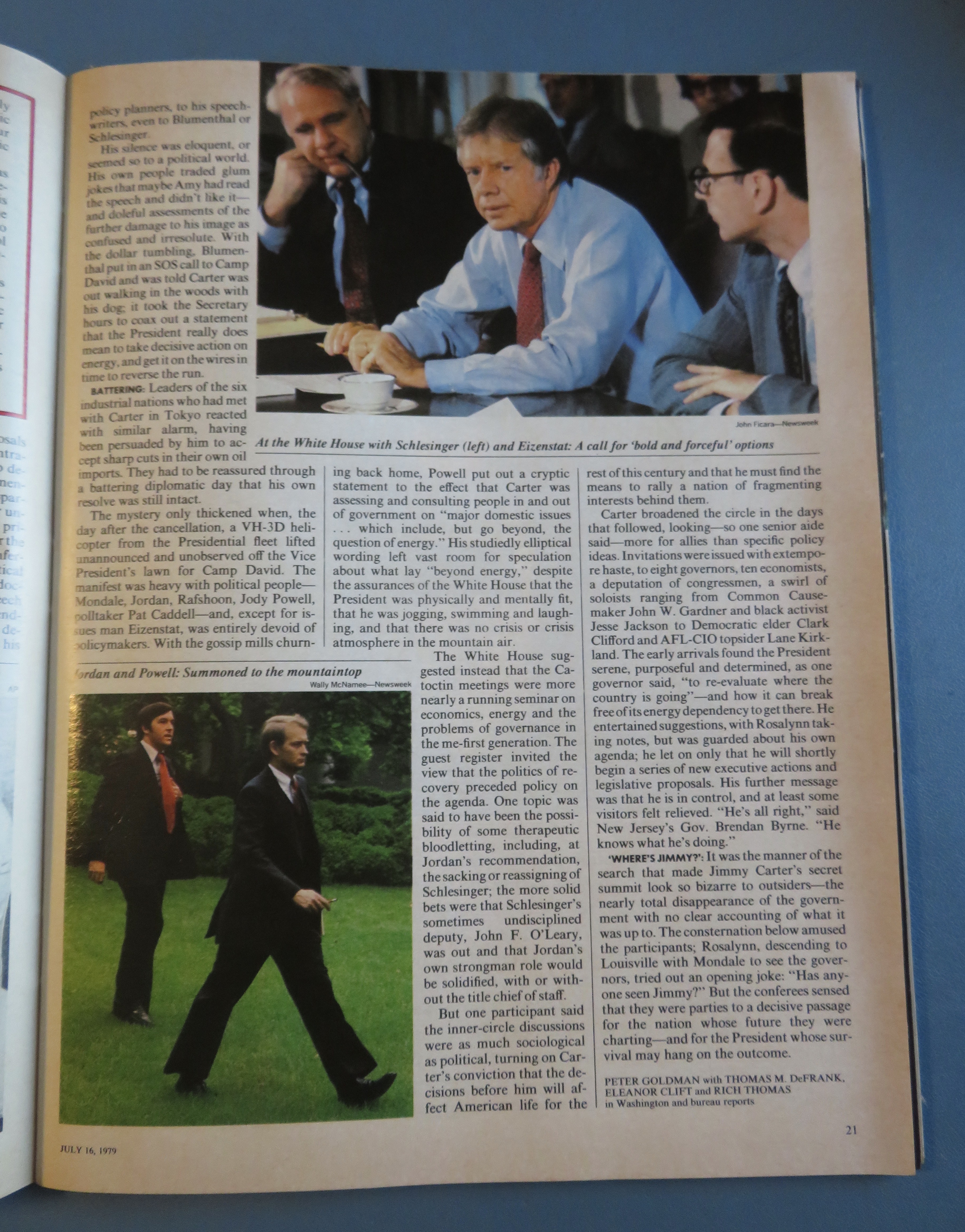 Newsweek Magazine July 16, 1979 Energy Crisis