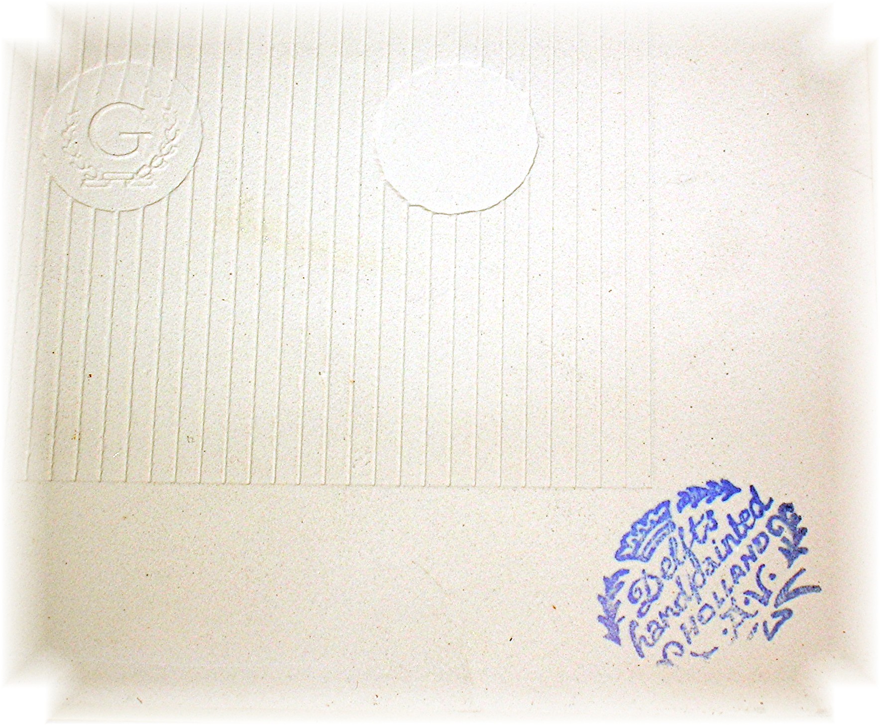 Dutch Blue Delft Handpainted Tile, 5 3/4 x 5 7/8