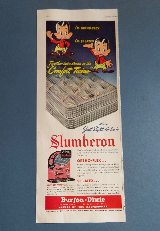 1951 Slumberon Mattress with the Comfort Twins