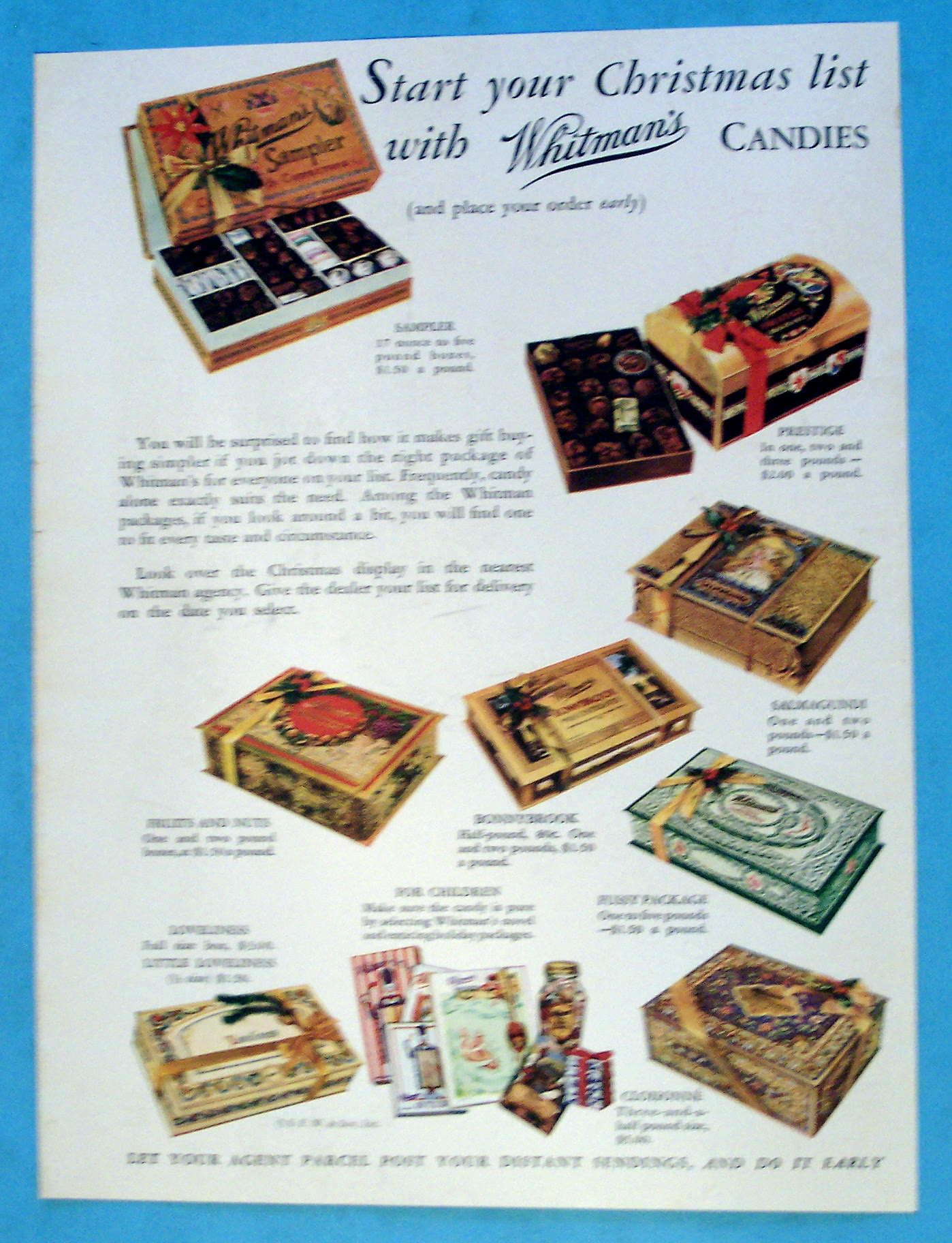 Vintage Ad: 1932 Whitman's Candies