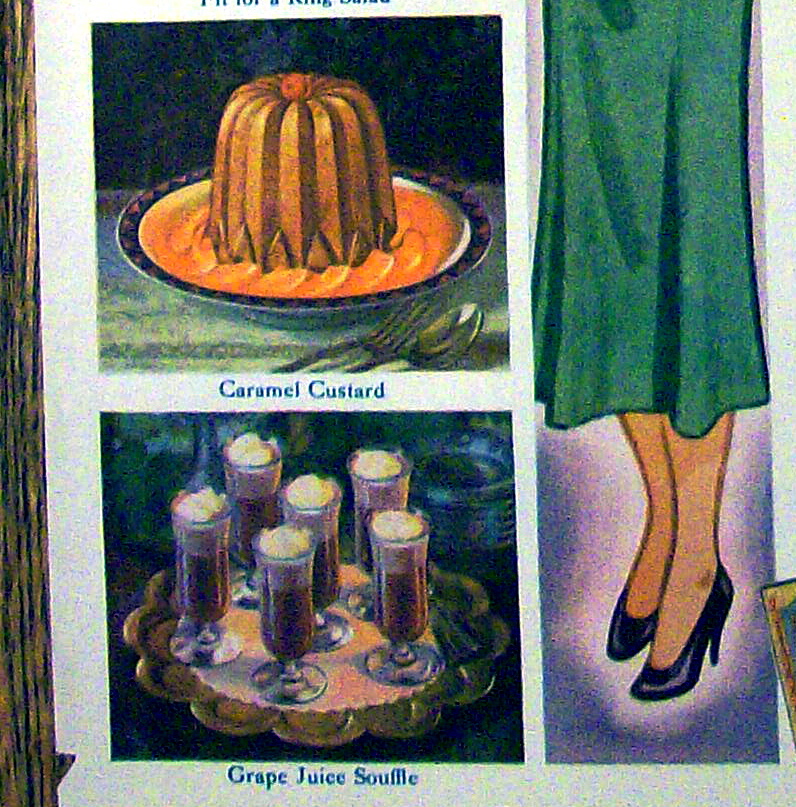1935 Knox Gelatine with 3 Different Desserts