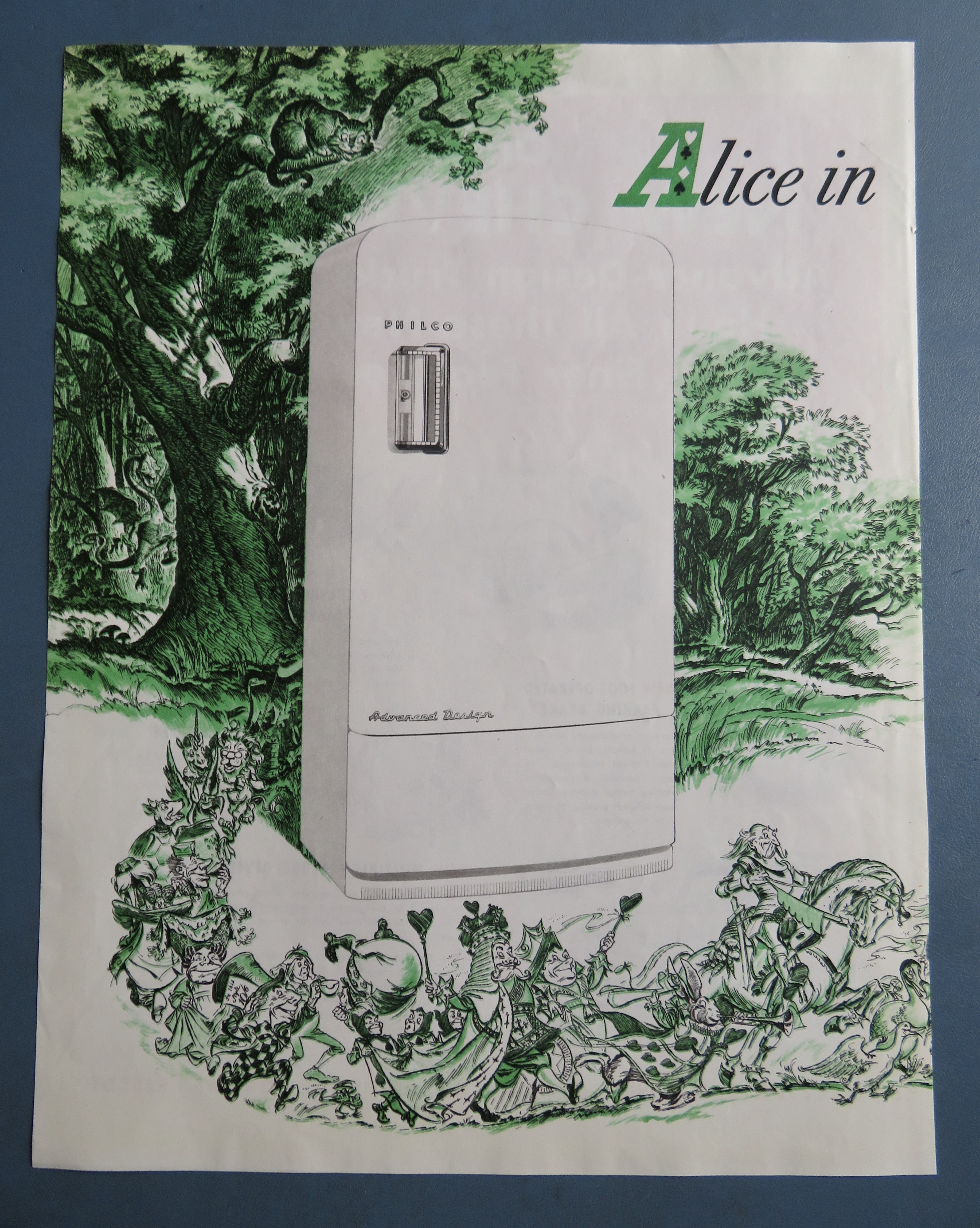 1948 Philco Refrigerator w/ Alice in Philcoland