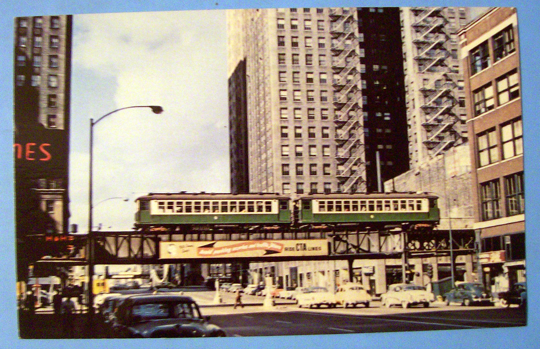 Chicago Transit Authority 4000 Series E Train Postcard