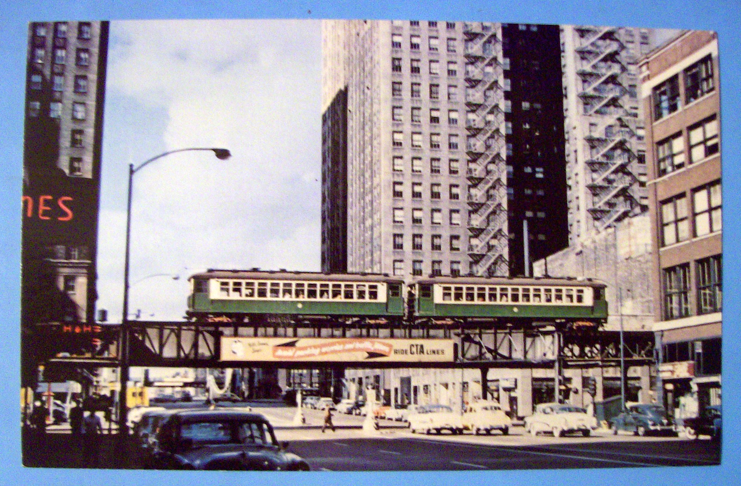 Chicago Transit Authority 4000 Series E Train Postcard