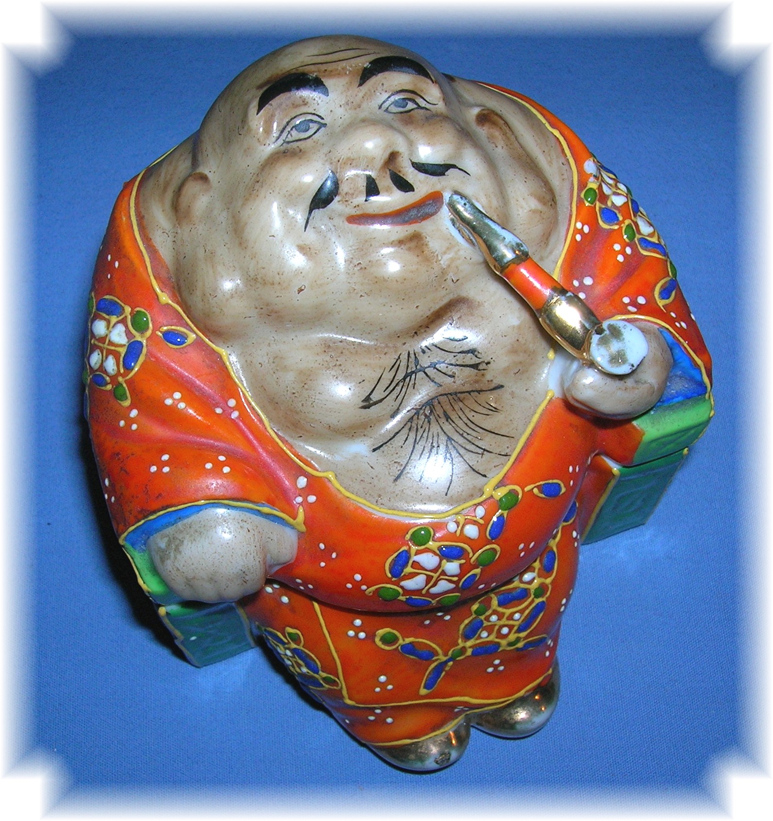Porcelain Japanese Man Jar