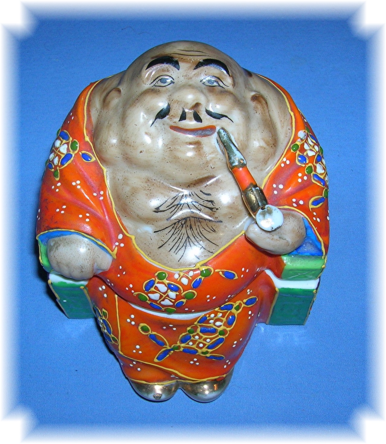 Porcelain Japanese Man Jar