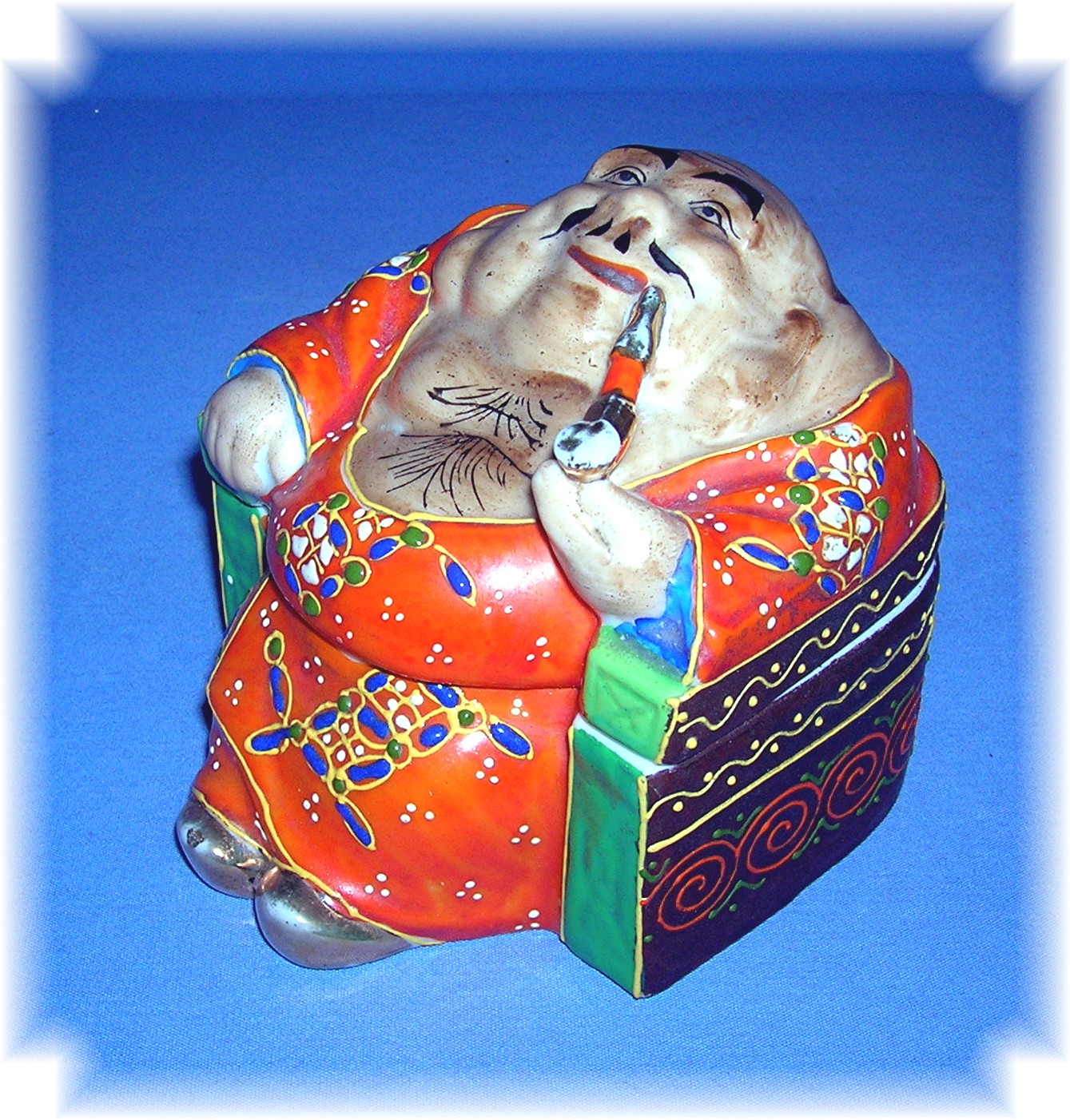 Porcelain Japanese Man Jar
